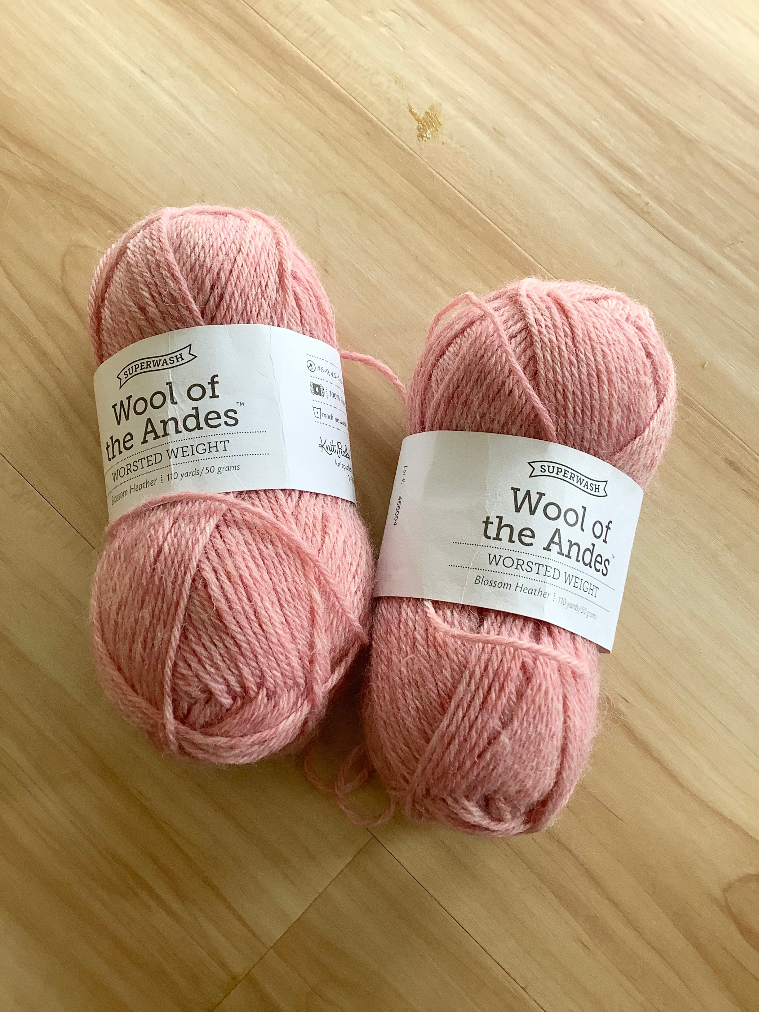 Wool of the Andes Worsted Color: 26318 Lot: 456094 (2 balls)