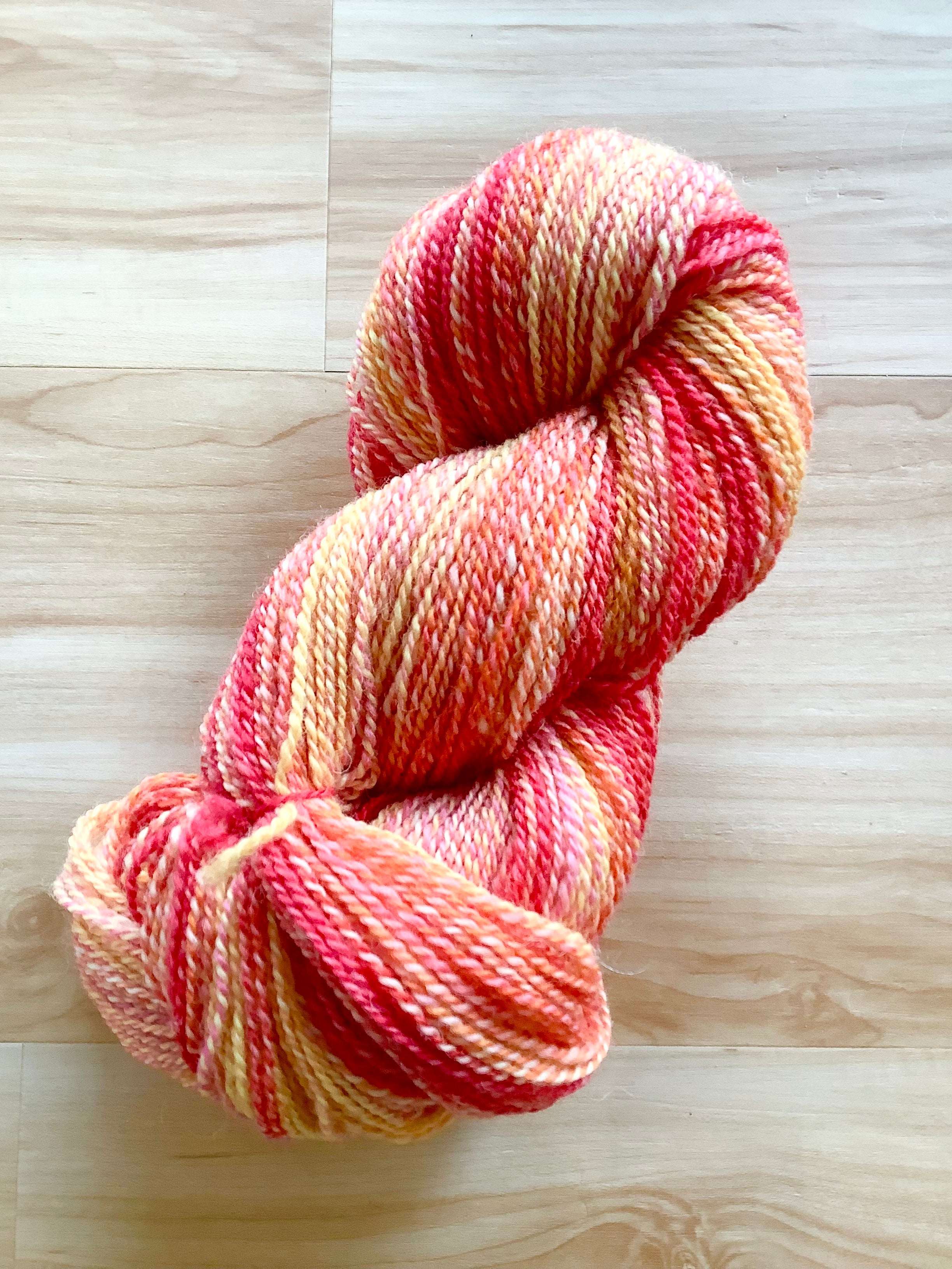 Falkland orange, pink, & yellow 85 - Cherry Creek Yarns