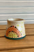 Red and Yellow with red polka dots - Little pitcher from Sue Moon Pottery