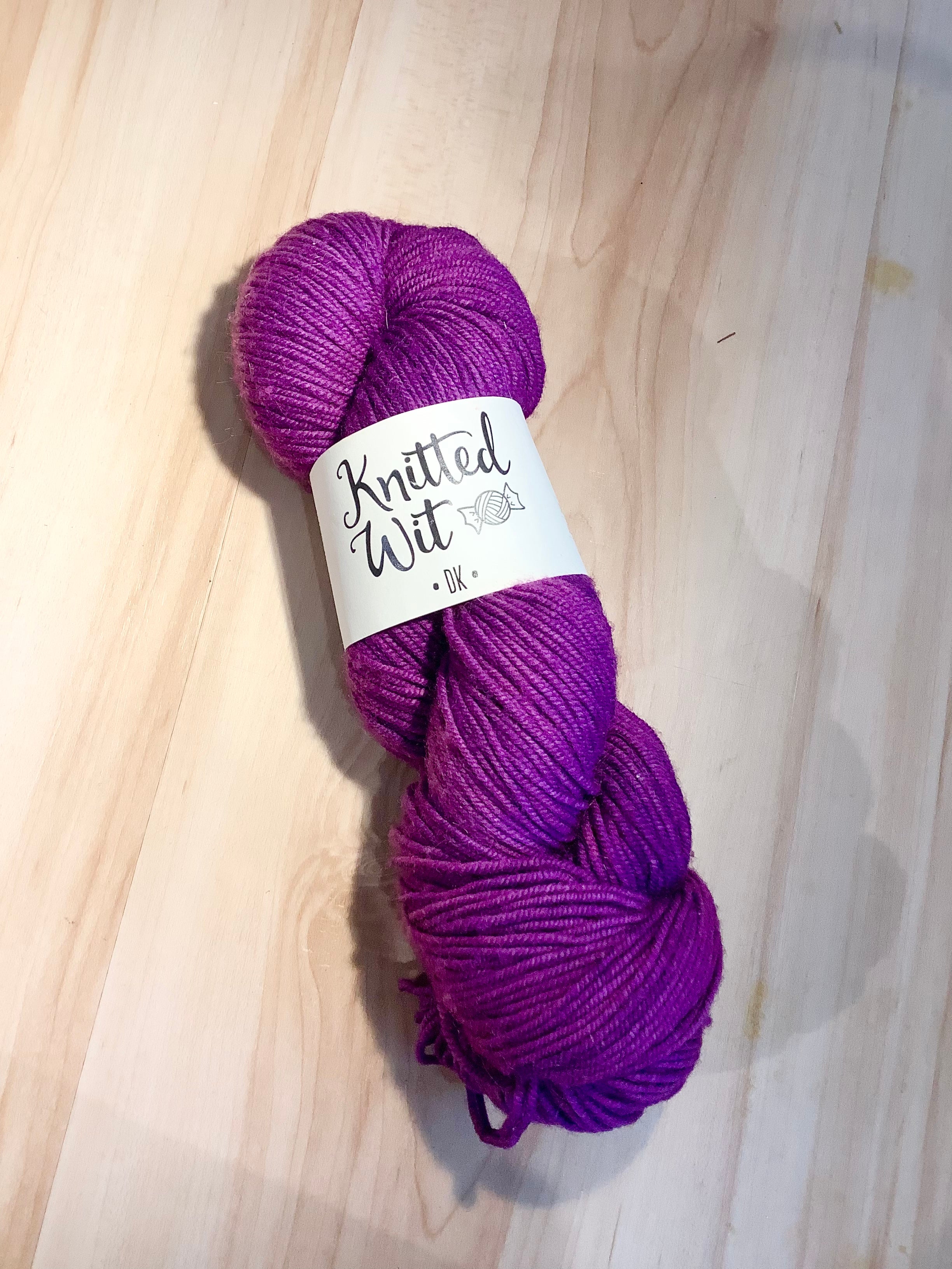 Knitted Wit DK color: Thistle, no dyelot