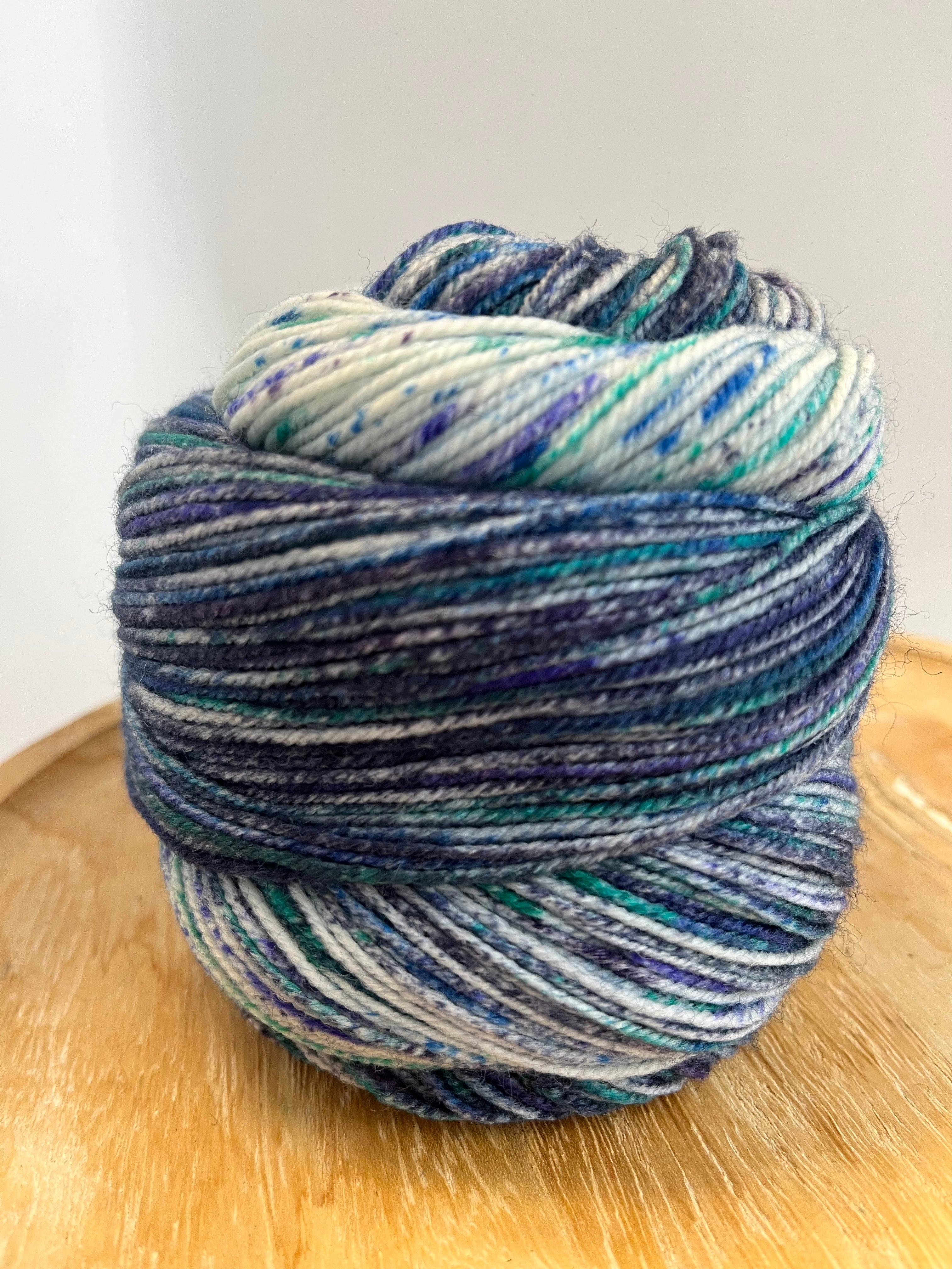 Navy/Teal/Green - Paint Gradient Sock yarn from Laines du Nord