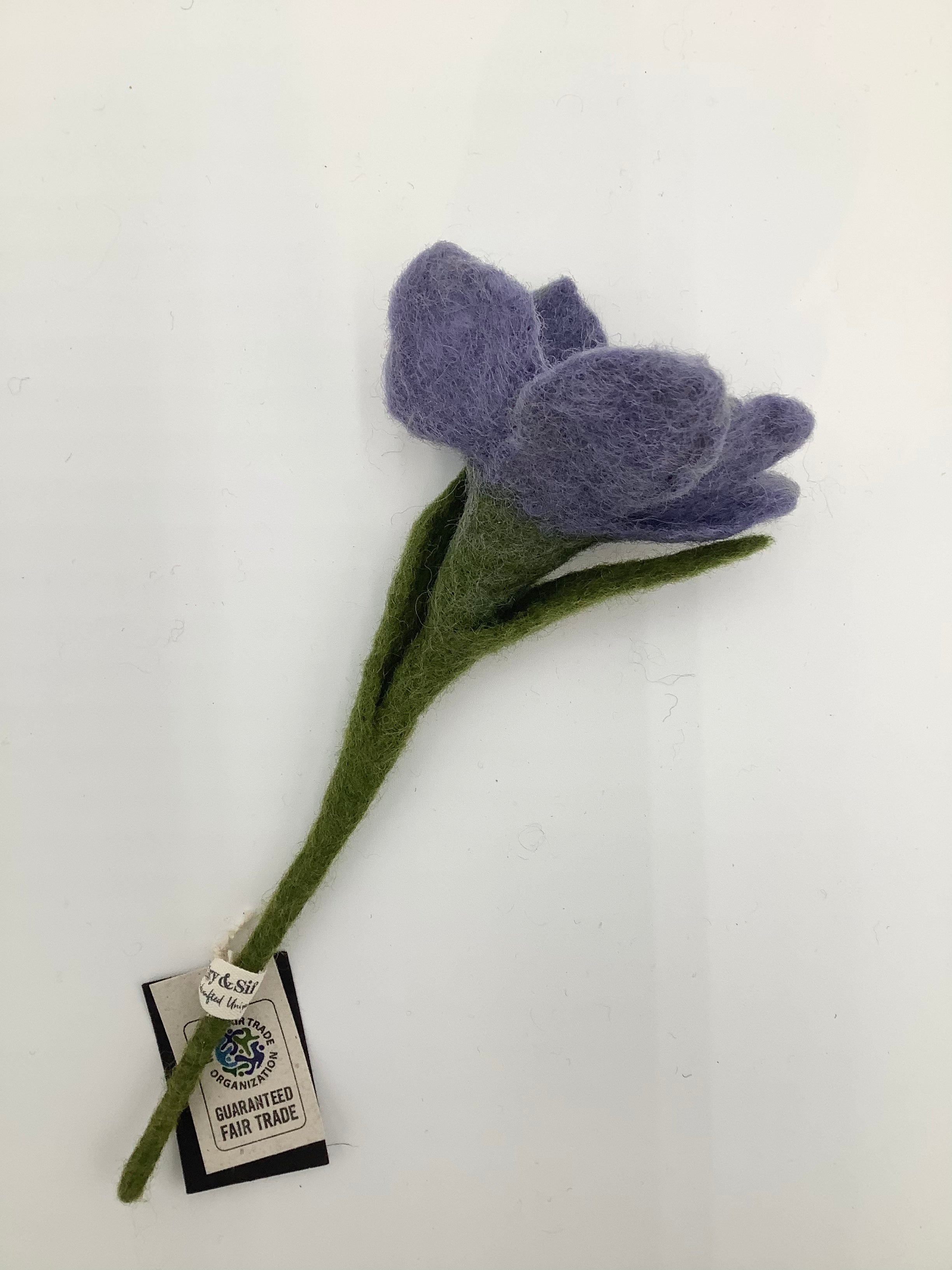 Felt Flowers - Crocus Purple