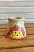 Red and Yellow with green polka dots - Little pitcher from Sue Moon Pottery