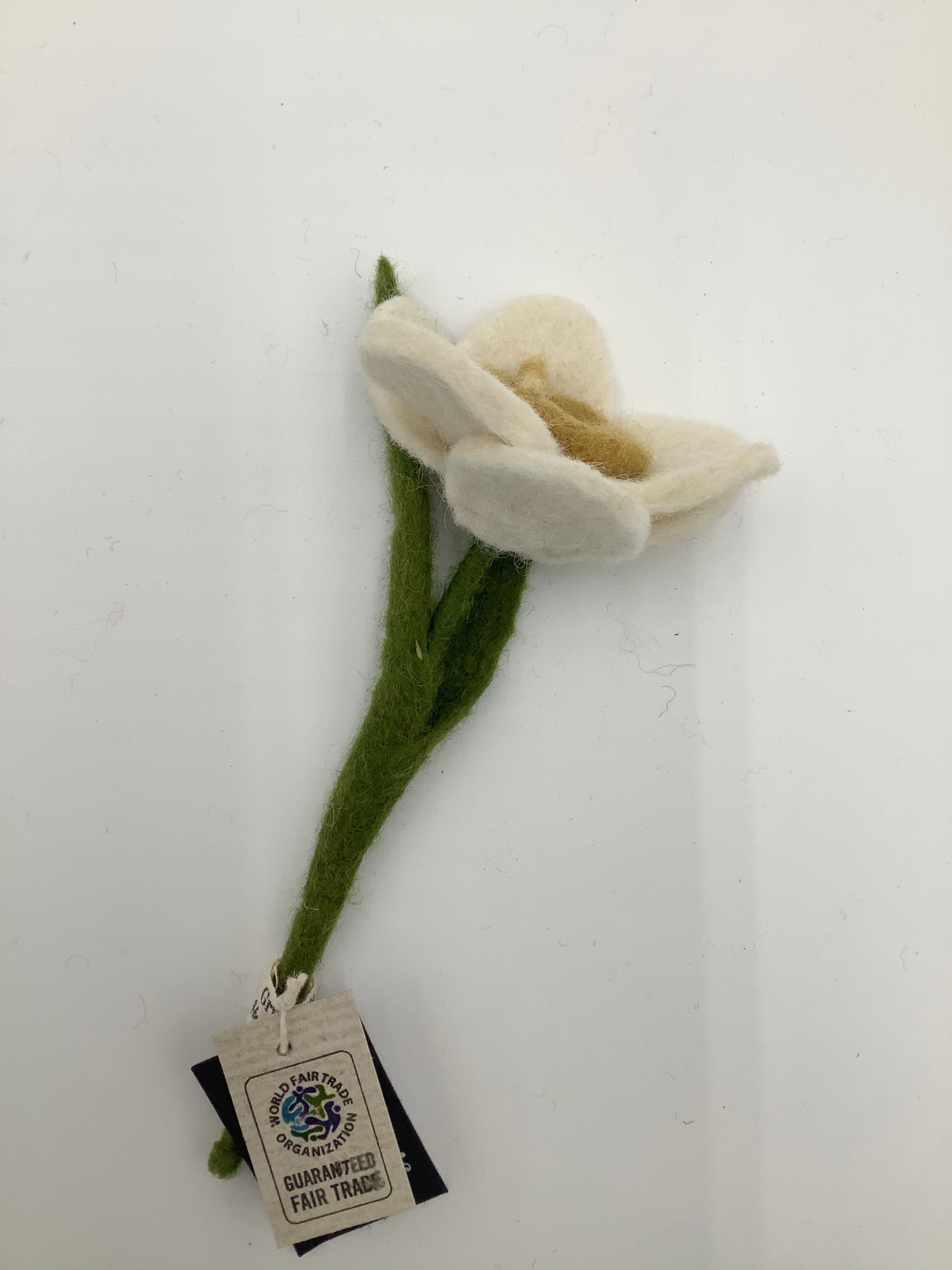 Felt Flowers - Daffodil White