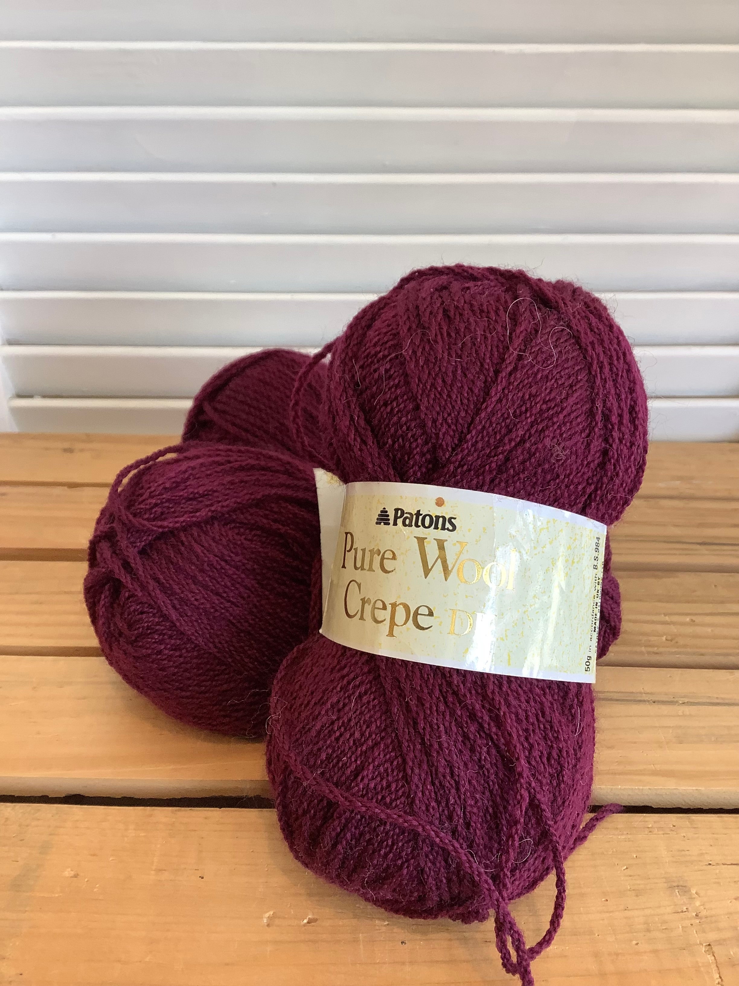 Paton’s Pure Wool Crepe DK Color: 6503 Lot: 30