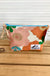 Pink & Orange Flowers - Small zip pouch from Hot Thommolly