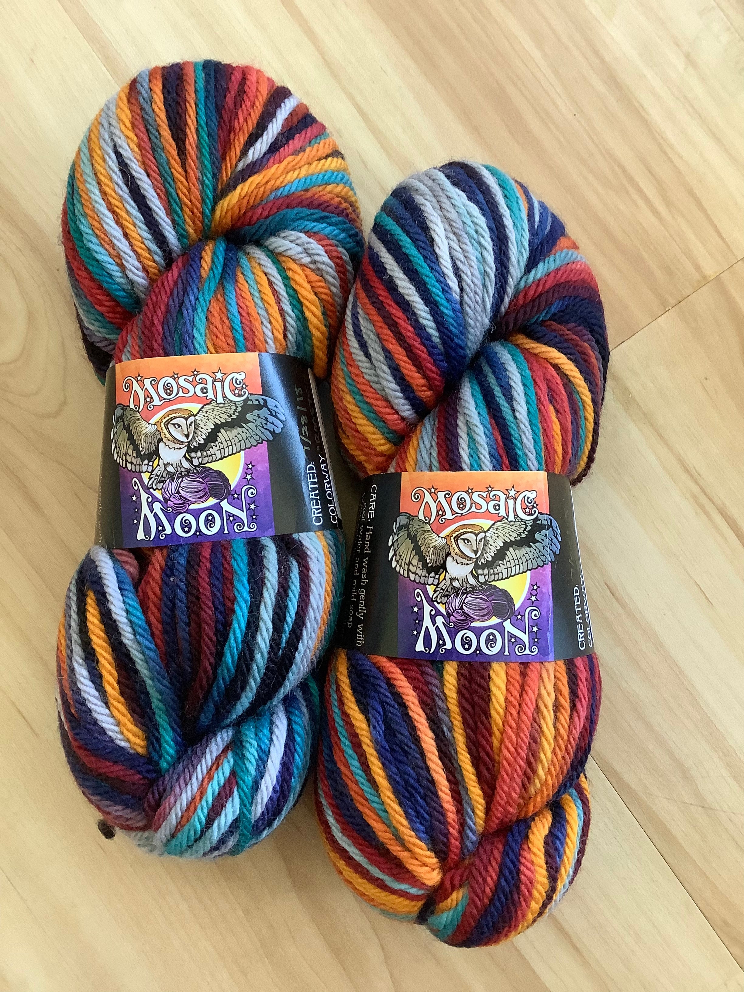 Mosaic Moon Organic Merino Bulky Color: Rooster (2 skeins)