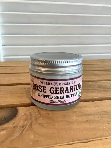 Rose Geranium - Ohana Organics Whipped Shea Butter Cream