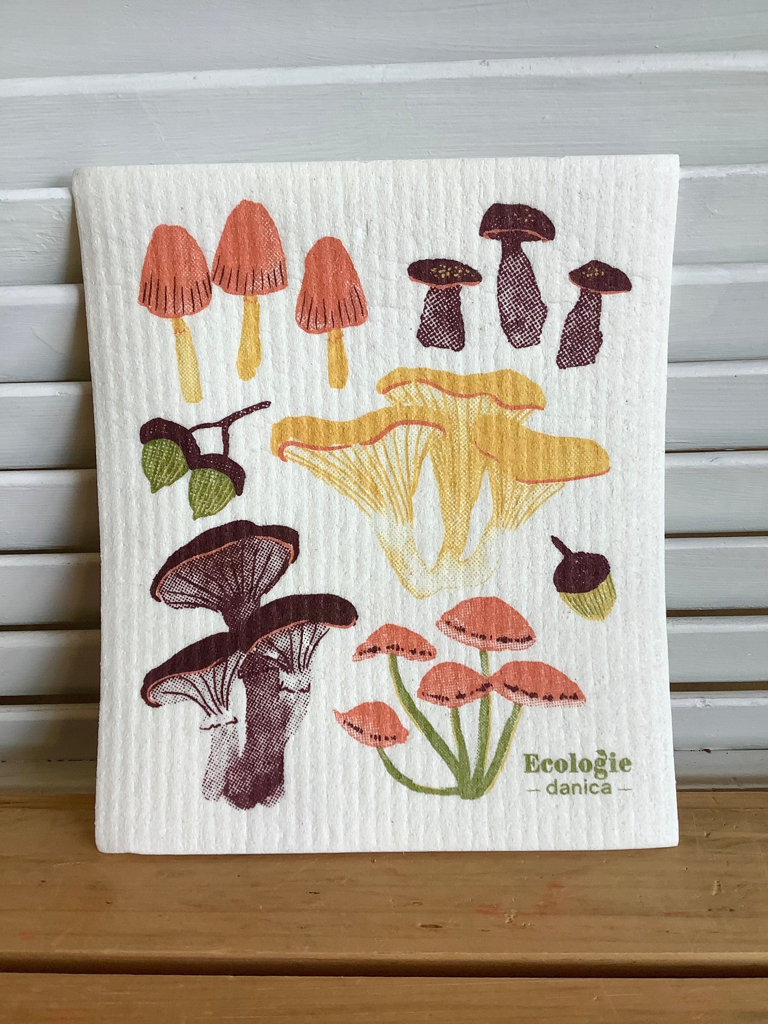 Field Mushrooms - Swedish Dishcloths from Ecologie