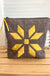 Snowflake Yellow - Paper Pieced zipper bag from Hot Thommolly