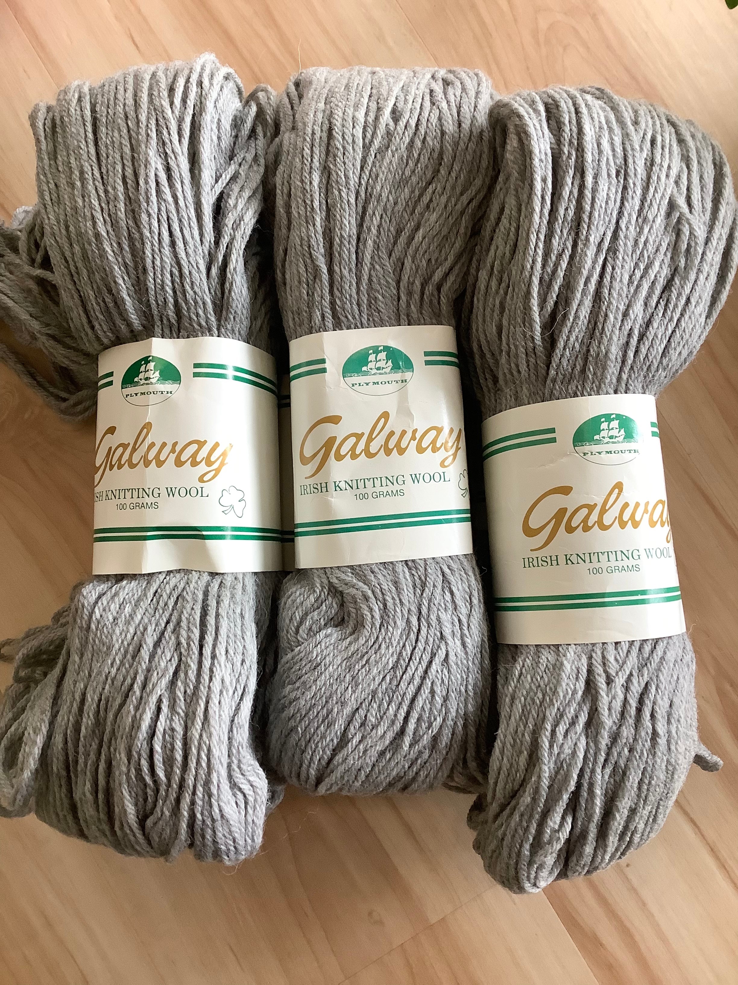 Plymouth Galway Irish wool Color: 2 Lot: 11344 (6 hanks)