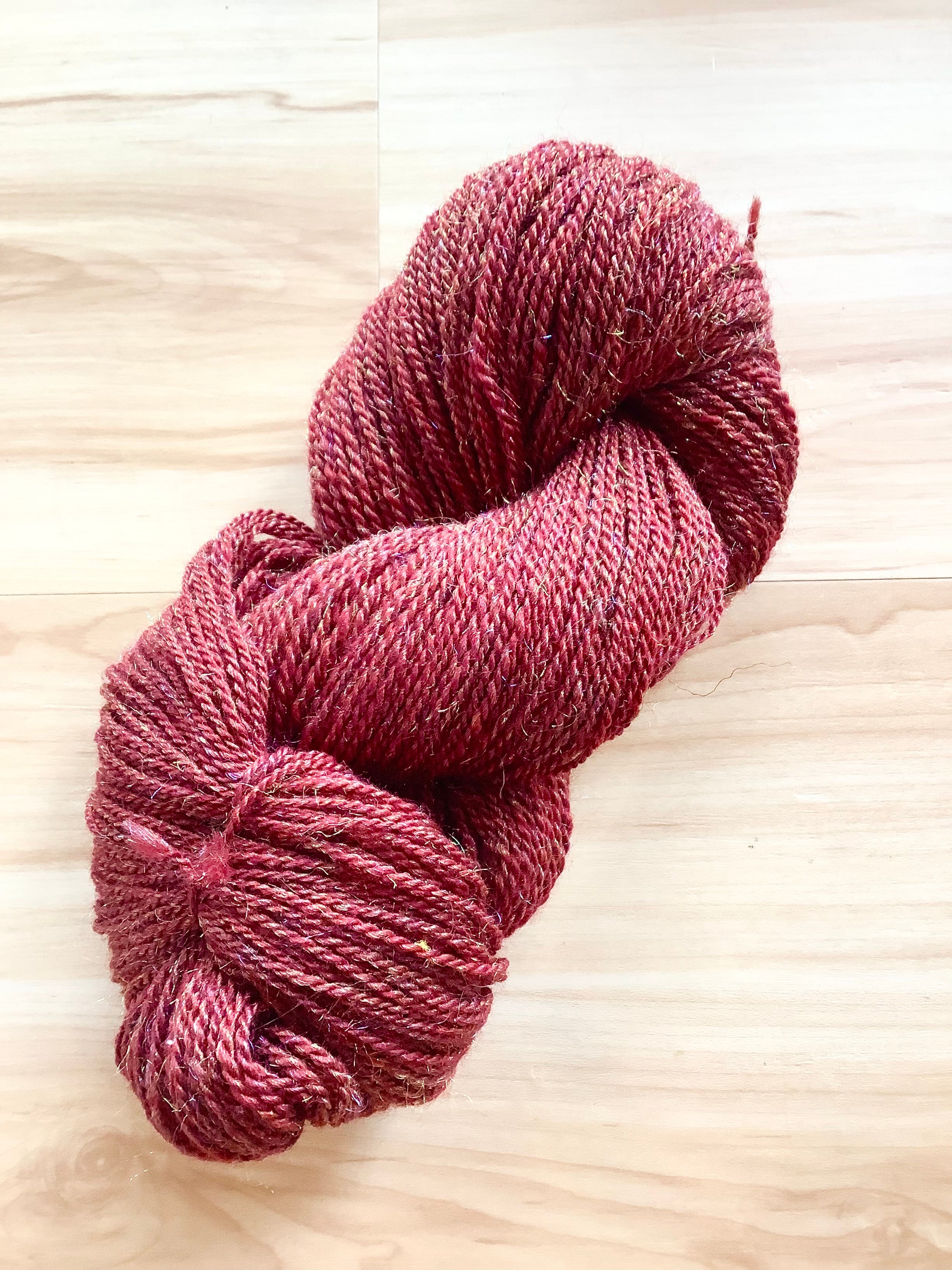 Brick Red merino/angelina 77 - Cherry Creek Yarns