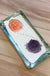 Orange and Purple  - Sue Moon Pottery Butter Plate