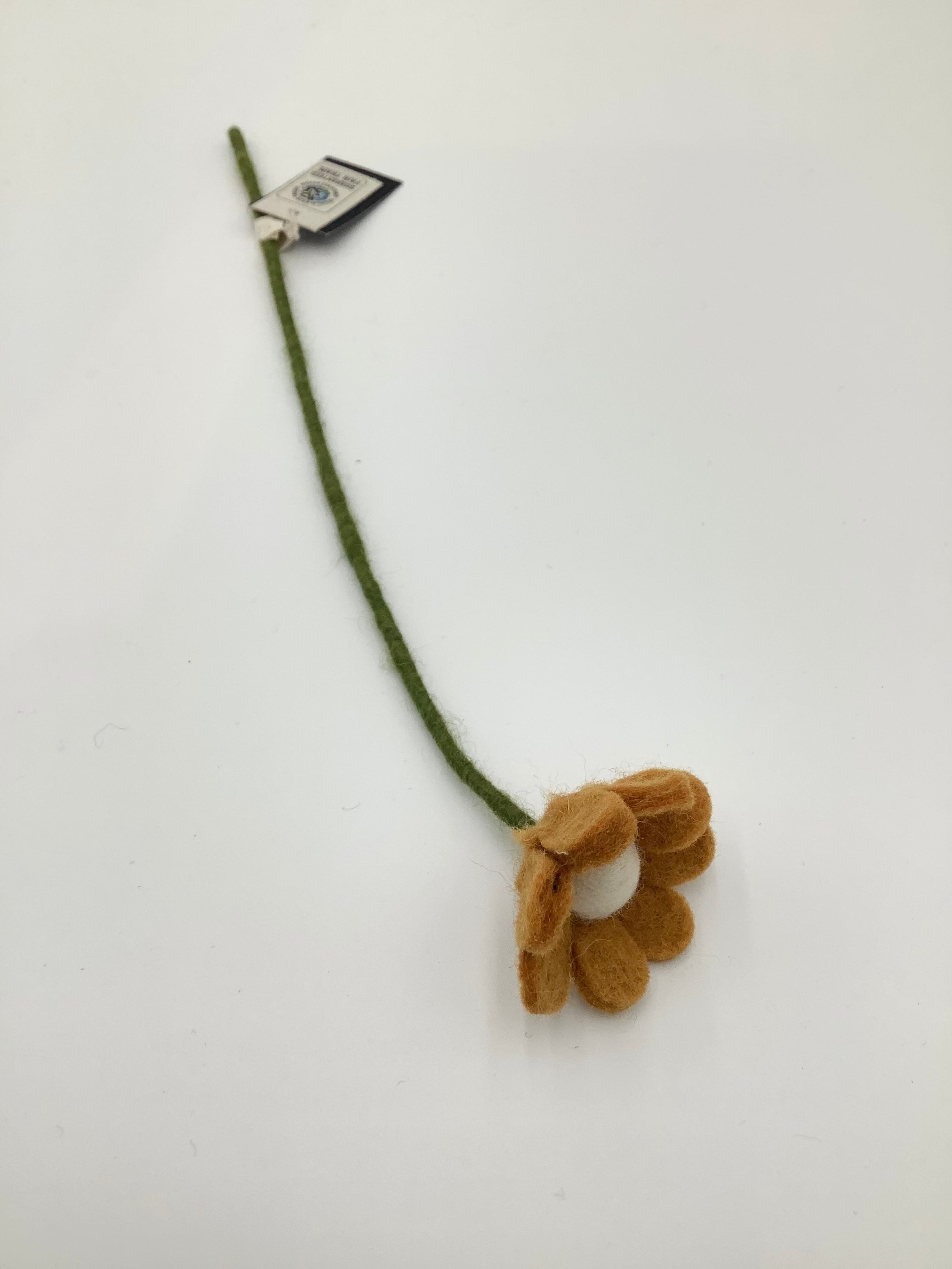 Felt Flowers - Anemone Yellow