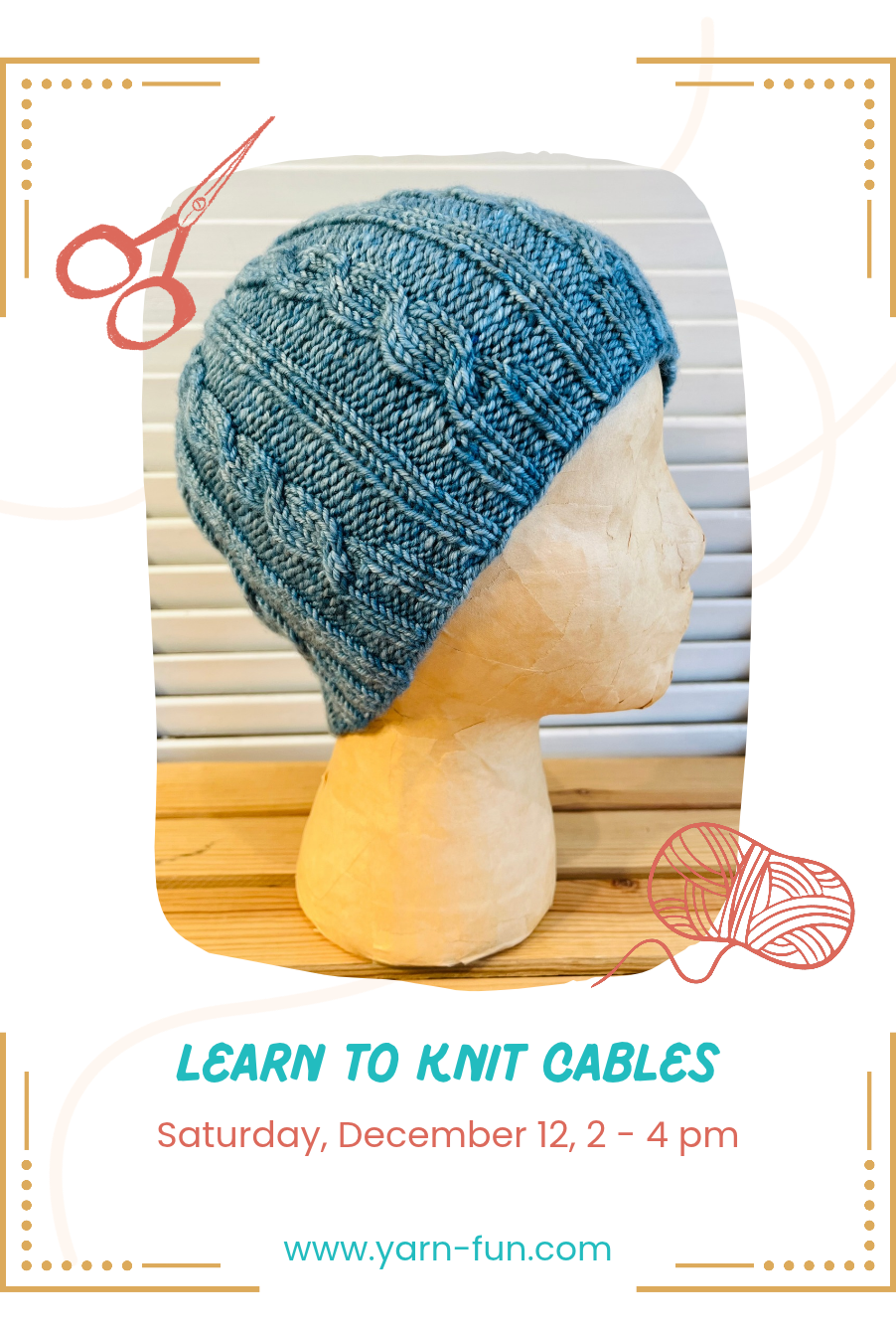 Learn to Knit Cables class