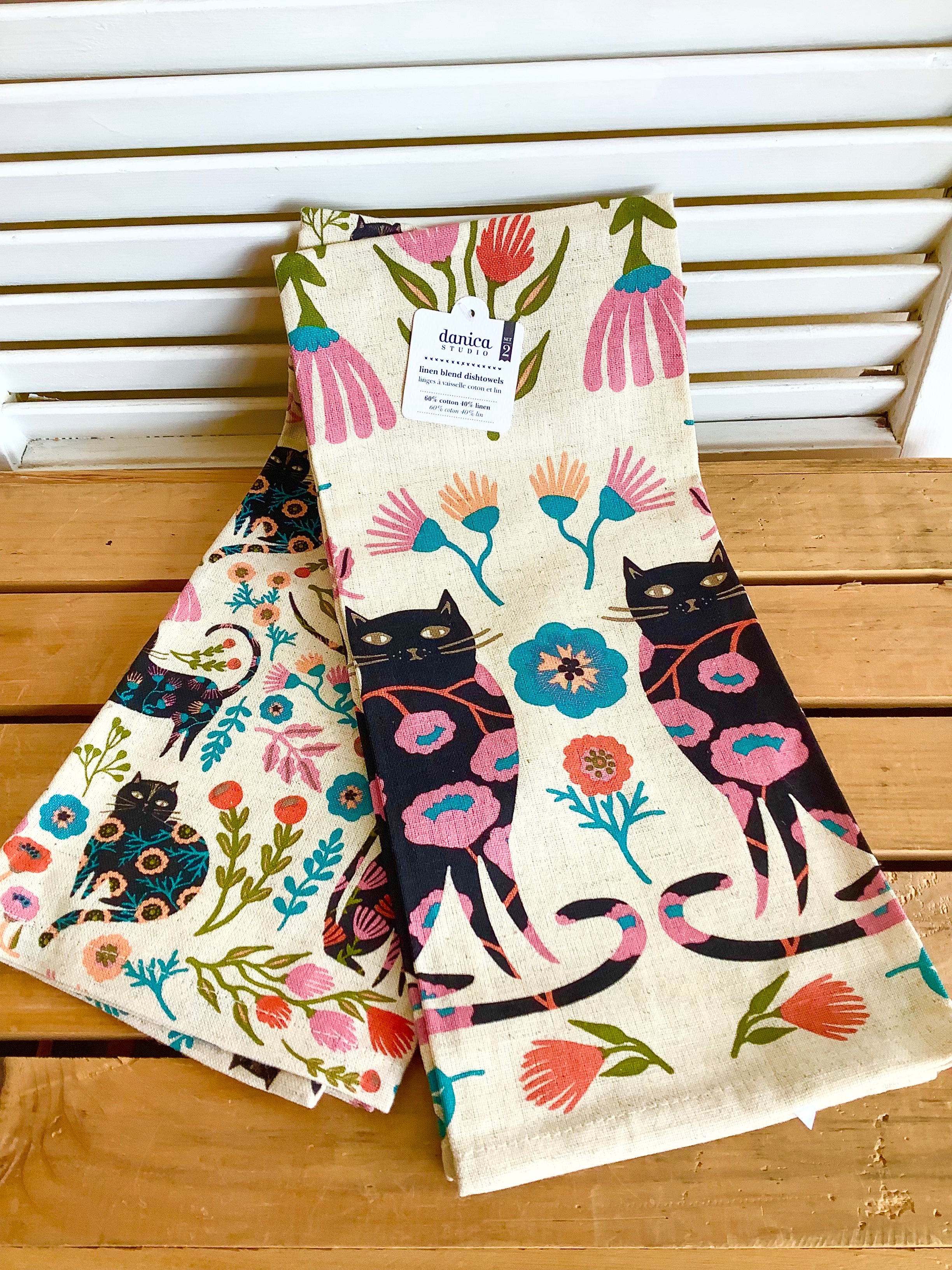 Catbloom - dish towels from Danica