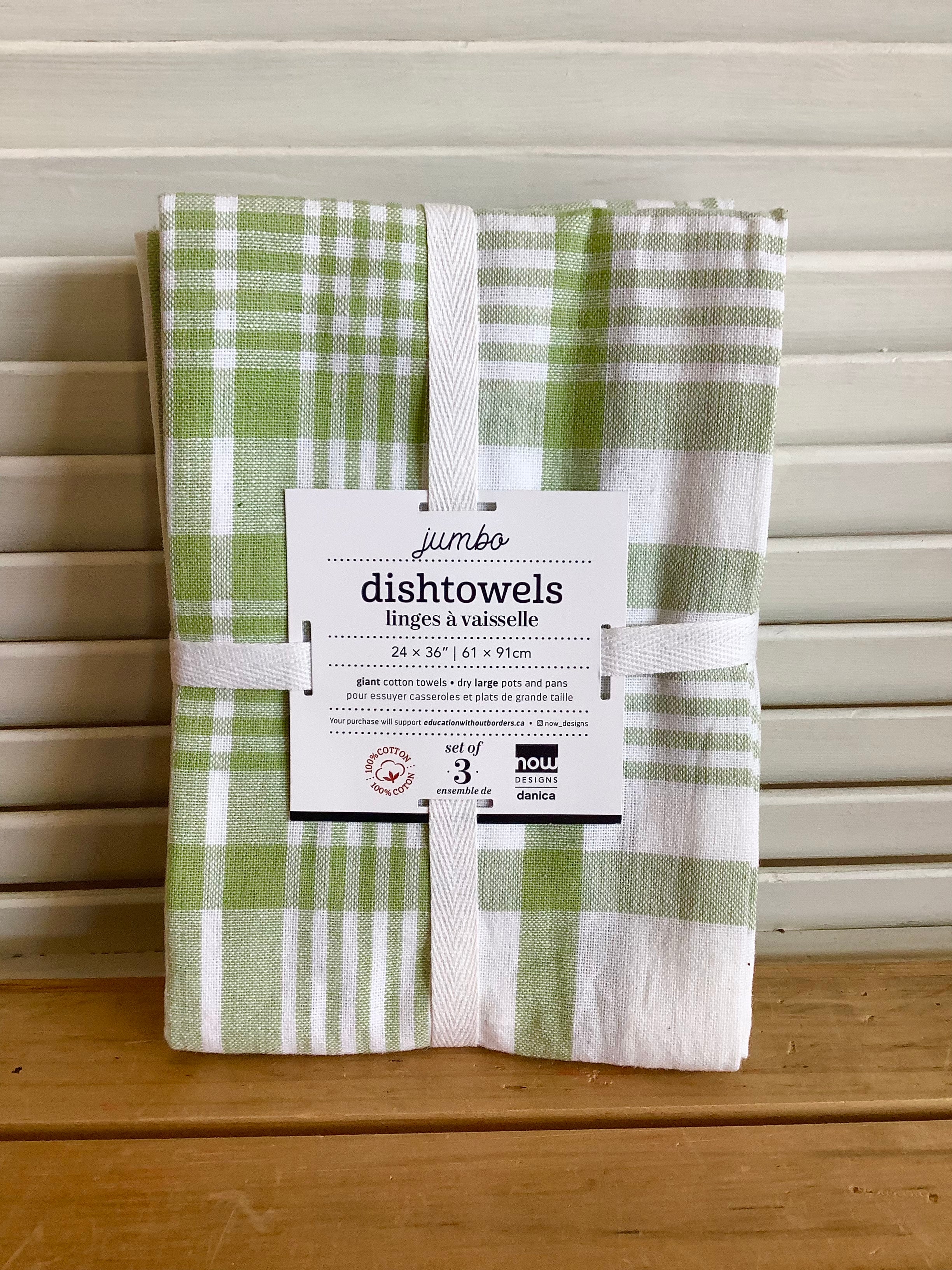 Sage - Jumbo Cotton Dish Towels