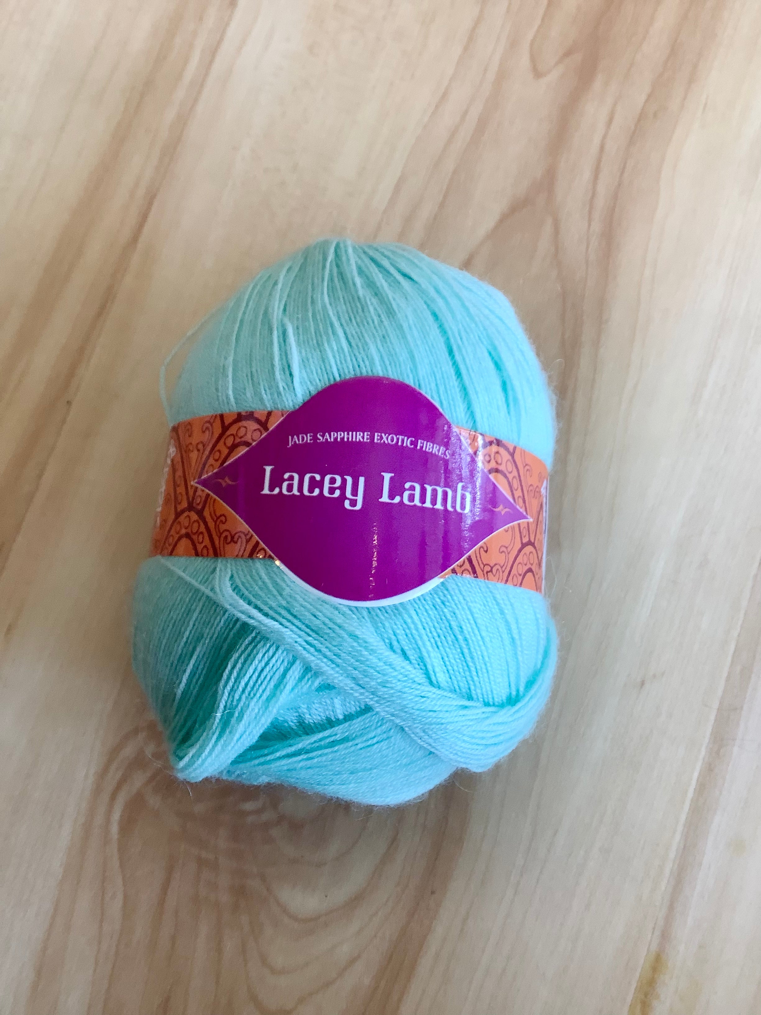 Jade Sapphire Lacey Lamb Color: aqua Lot: unknown