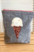 Ice Cream Cone - Paper Pieced zipper bag from Hot Thommolly