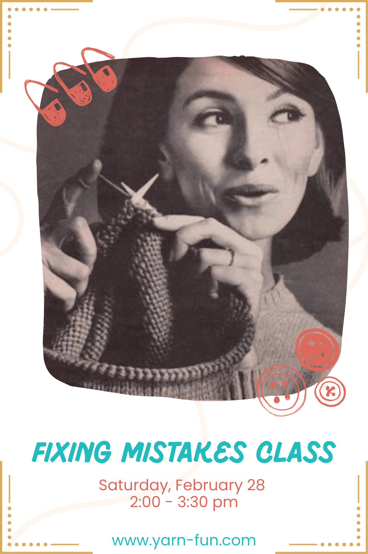 Fixing Mistakes Class Sat. Mar 21