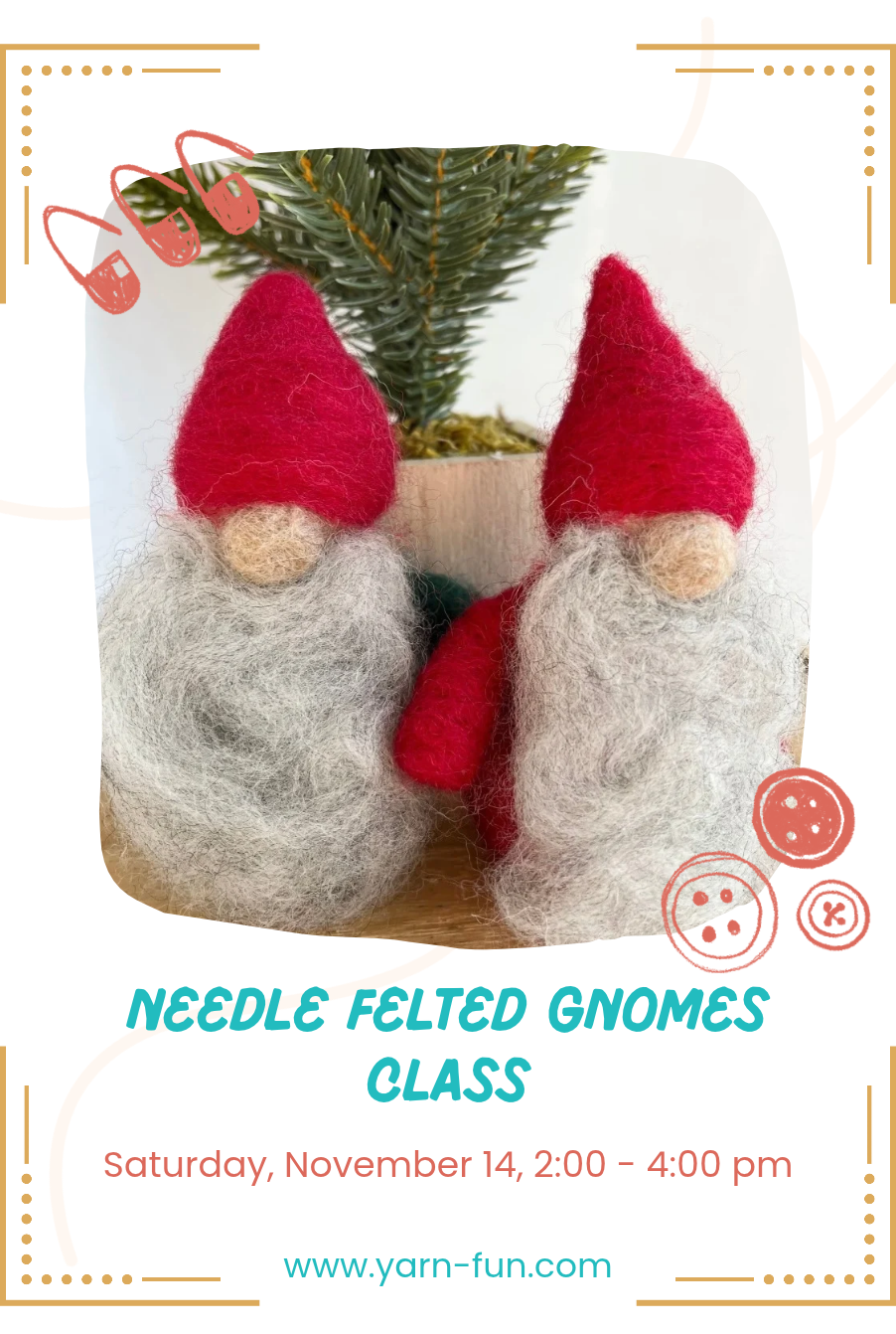 Needle Felted Gnomes Class