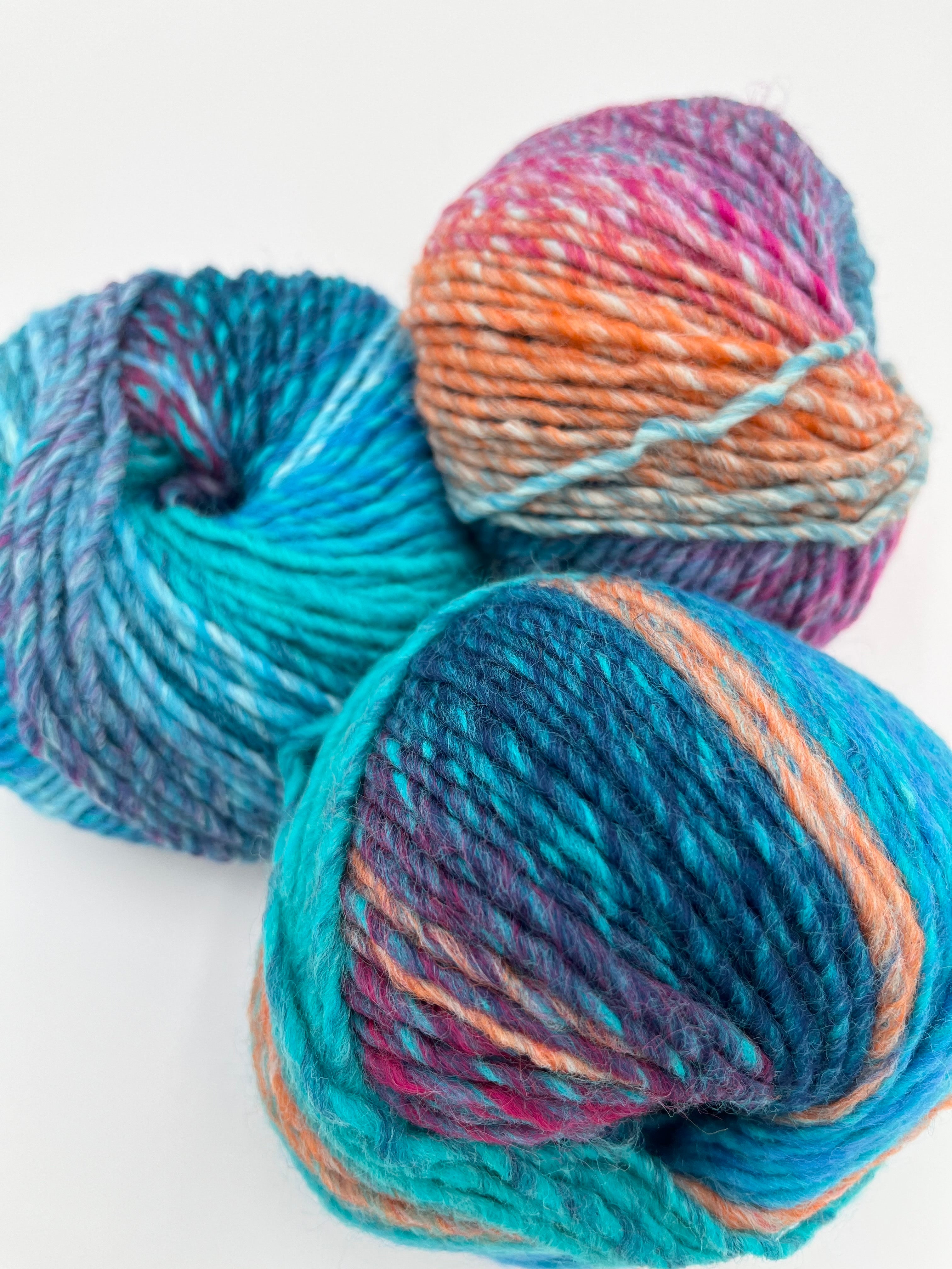 Turquoise-Magenta 046 - Creative Melange Chunky
