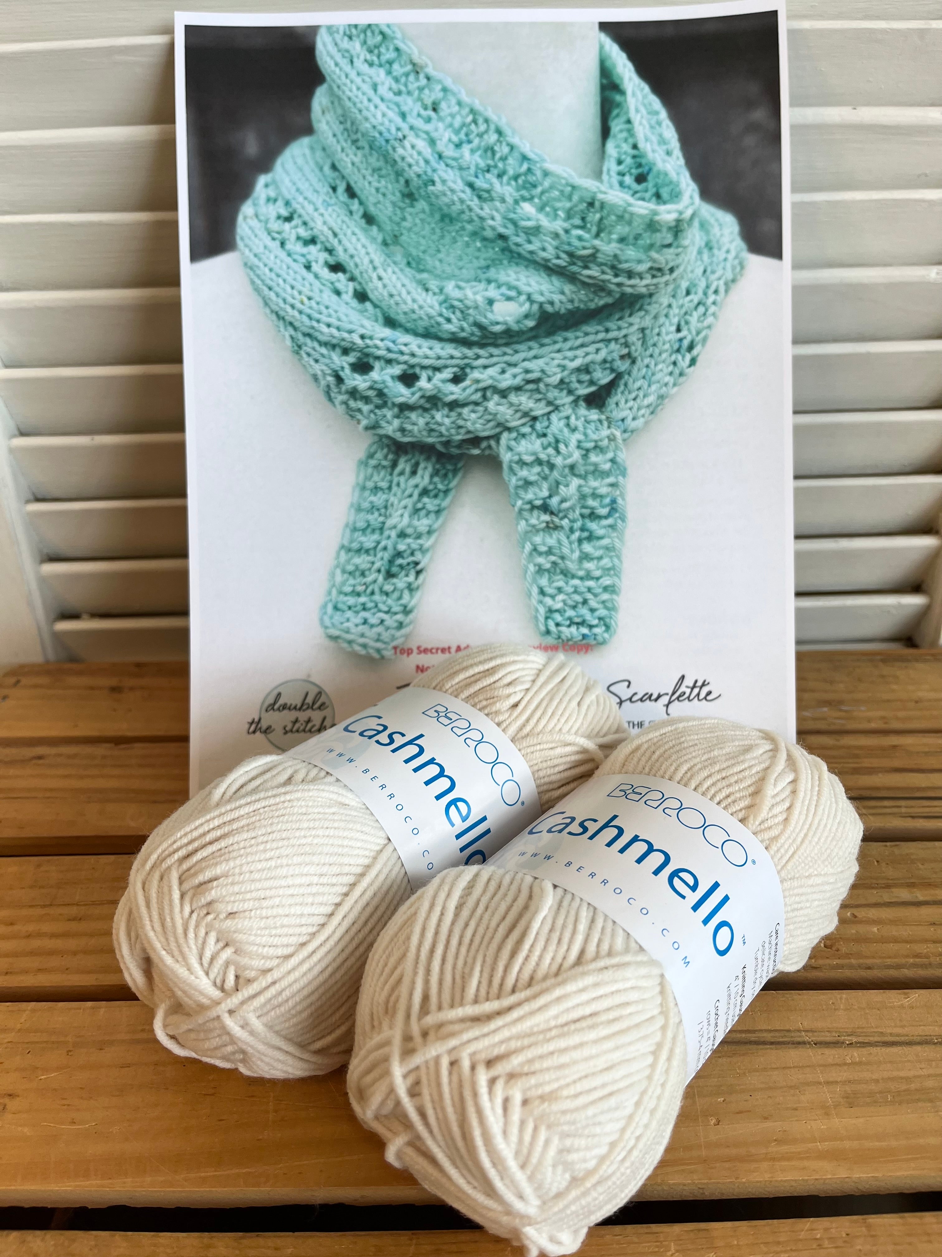 Vanilla - Treasured Skein Scarflette kit
