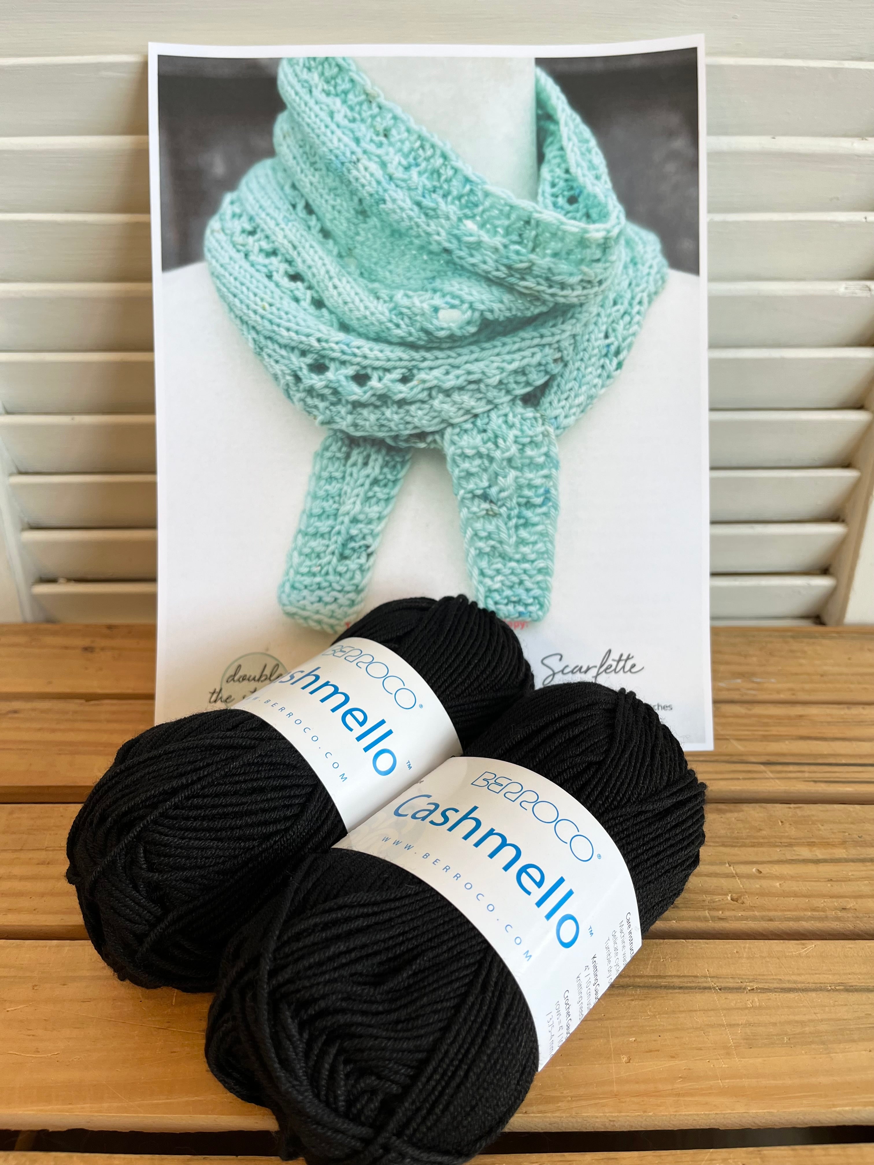 Onyx - Treasured Skein Scarflette kit