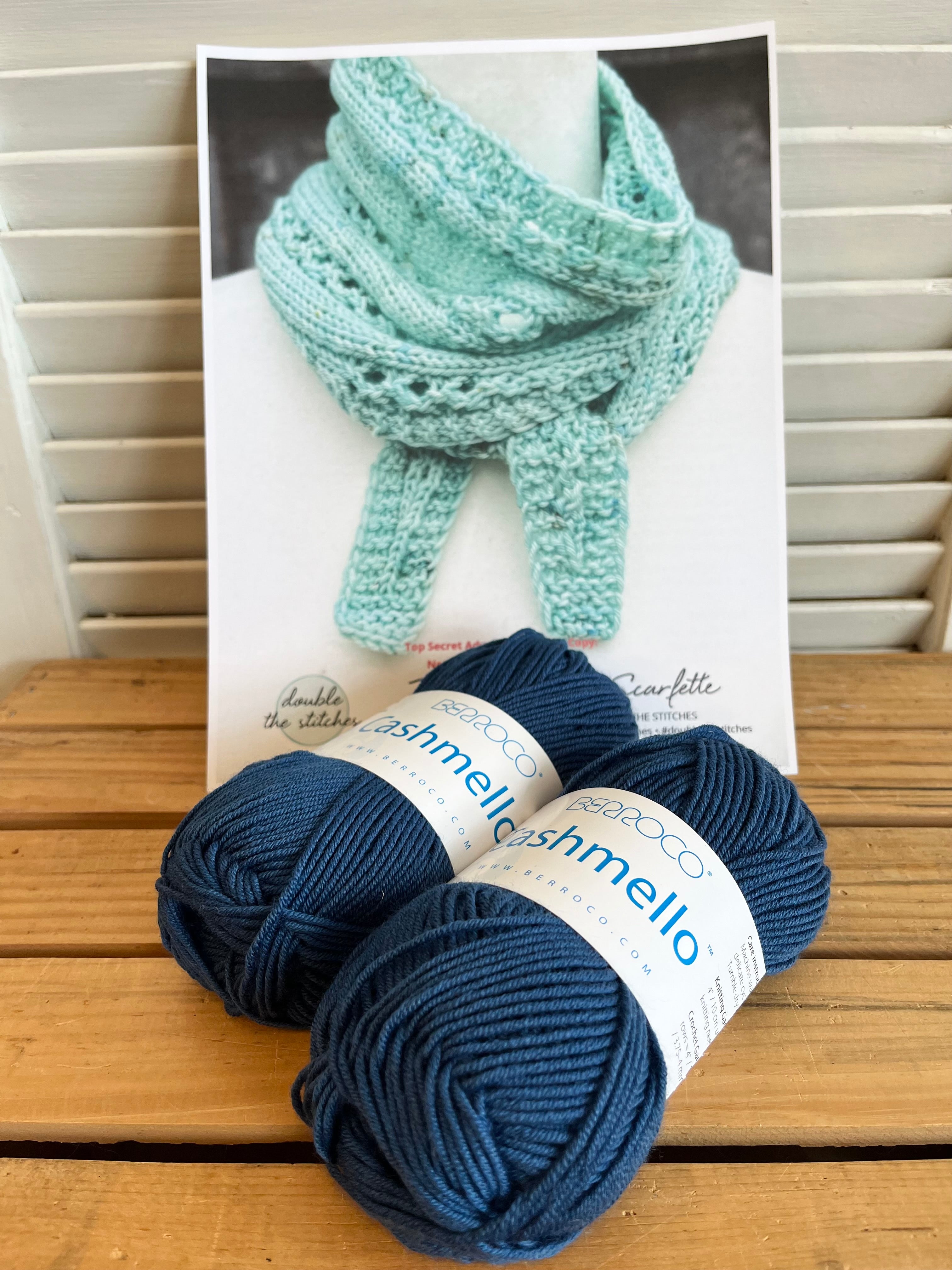 Azure - Treasured Skein Scarflette kit