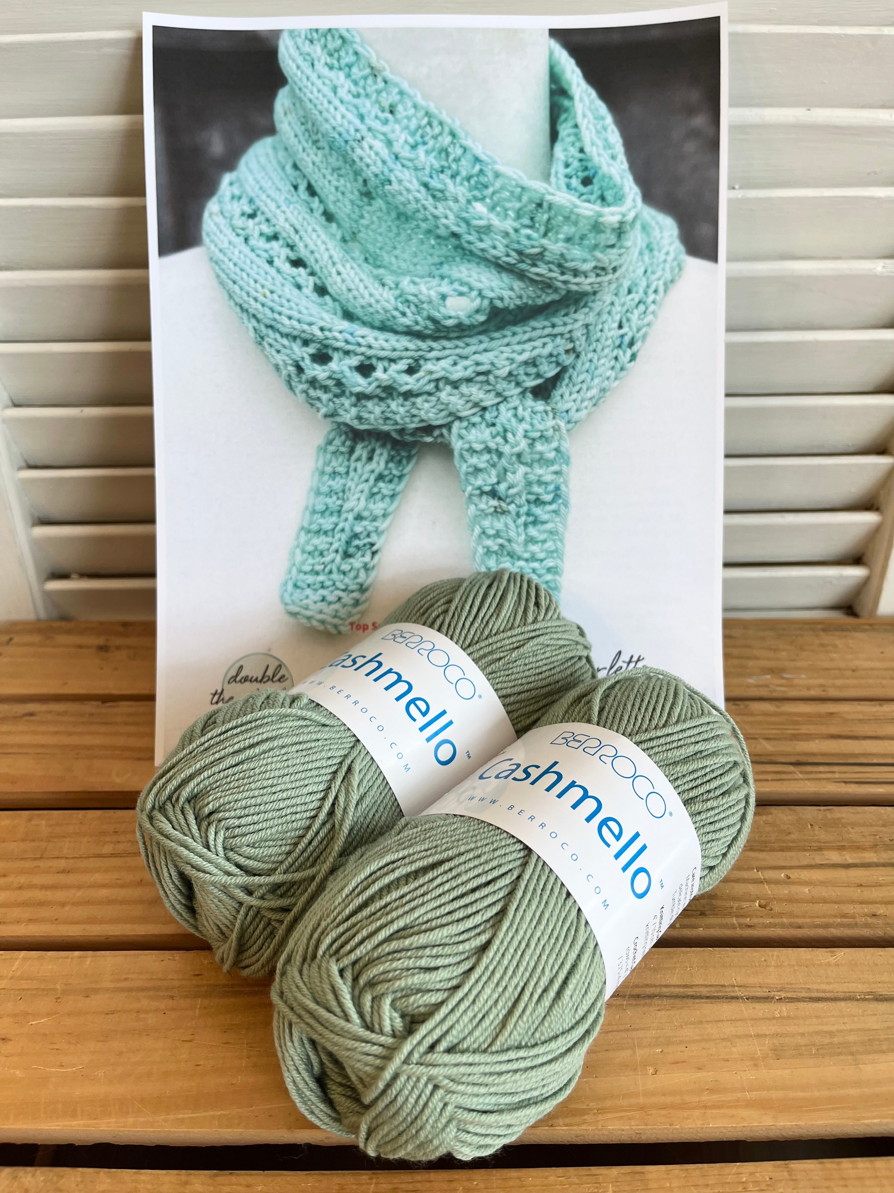 Sage - Treasured Skein Scarflette kit