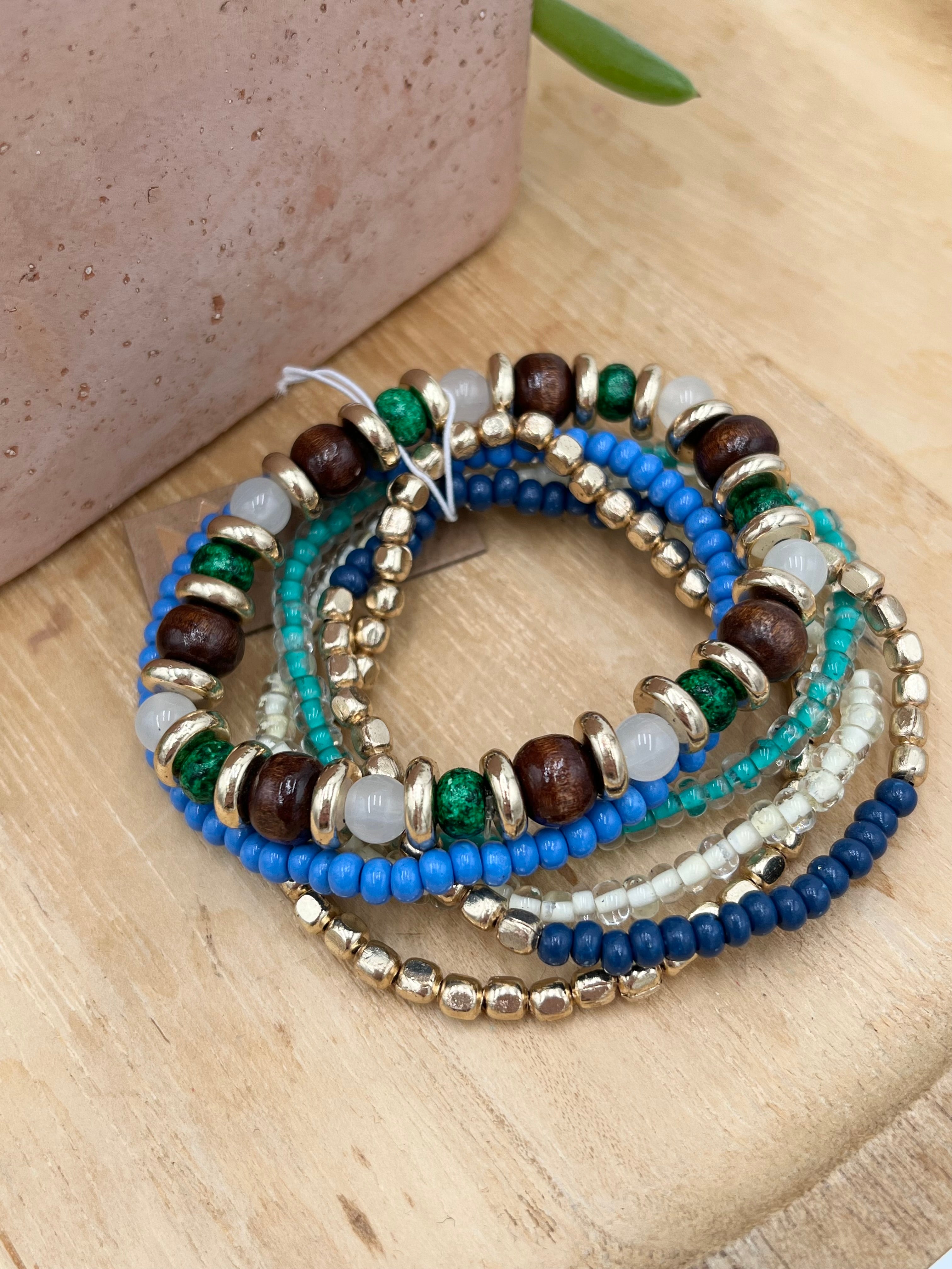 Multi-bead Stretch Stack Bracelets