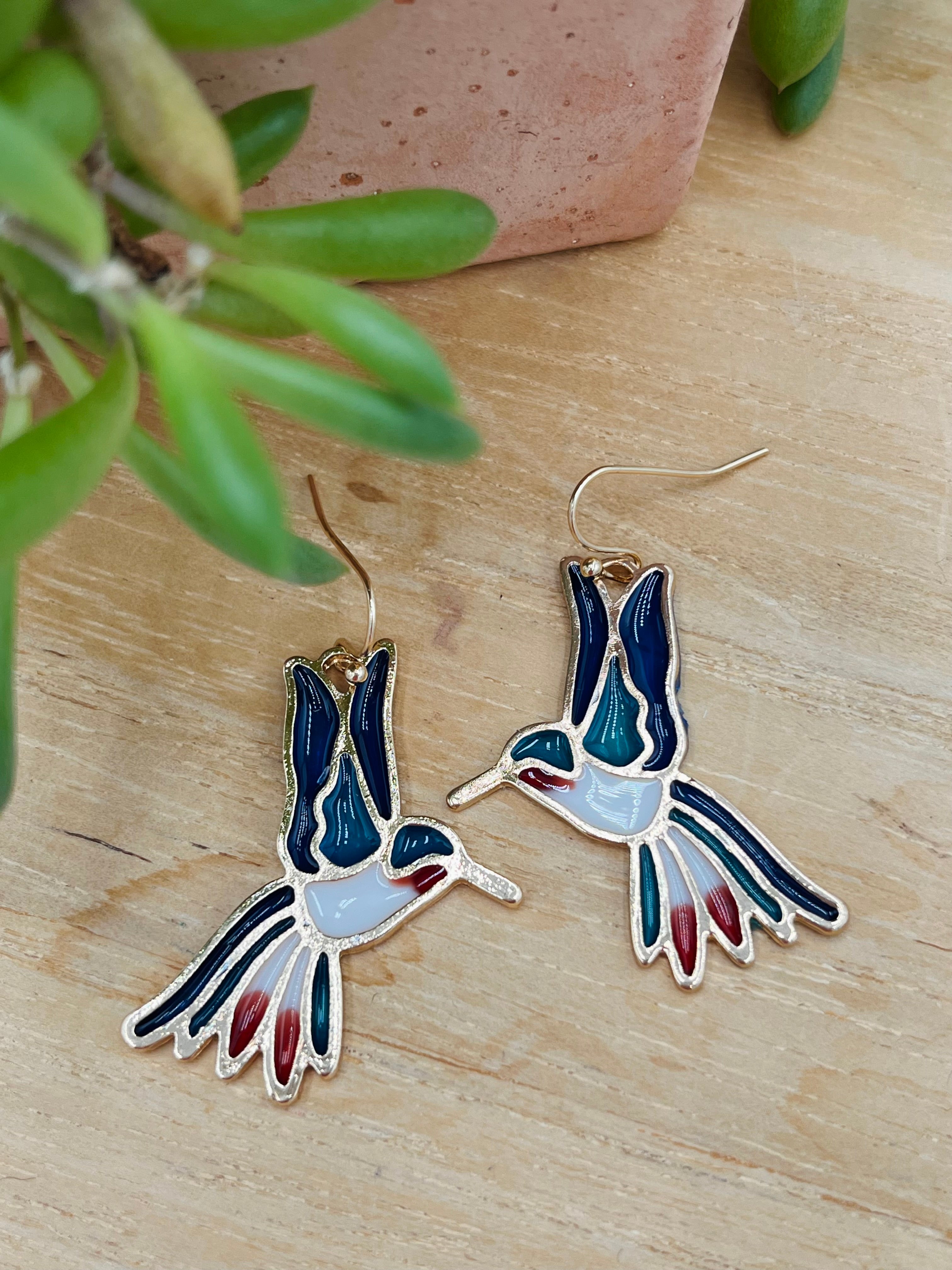 Enamel Earrings