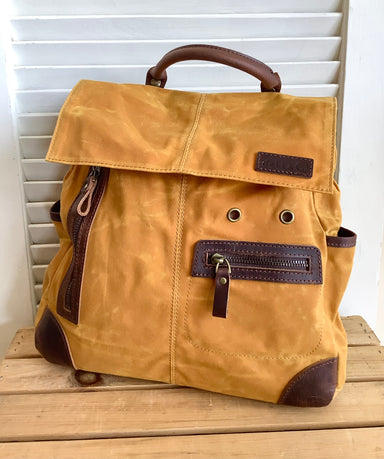 Maker's Midi Backpack from DellaQ - Mustard