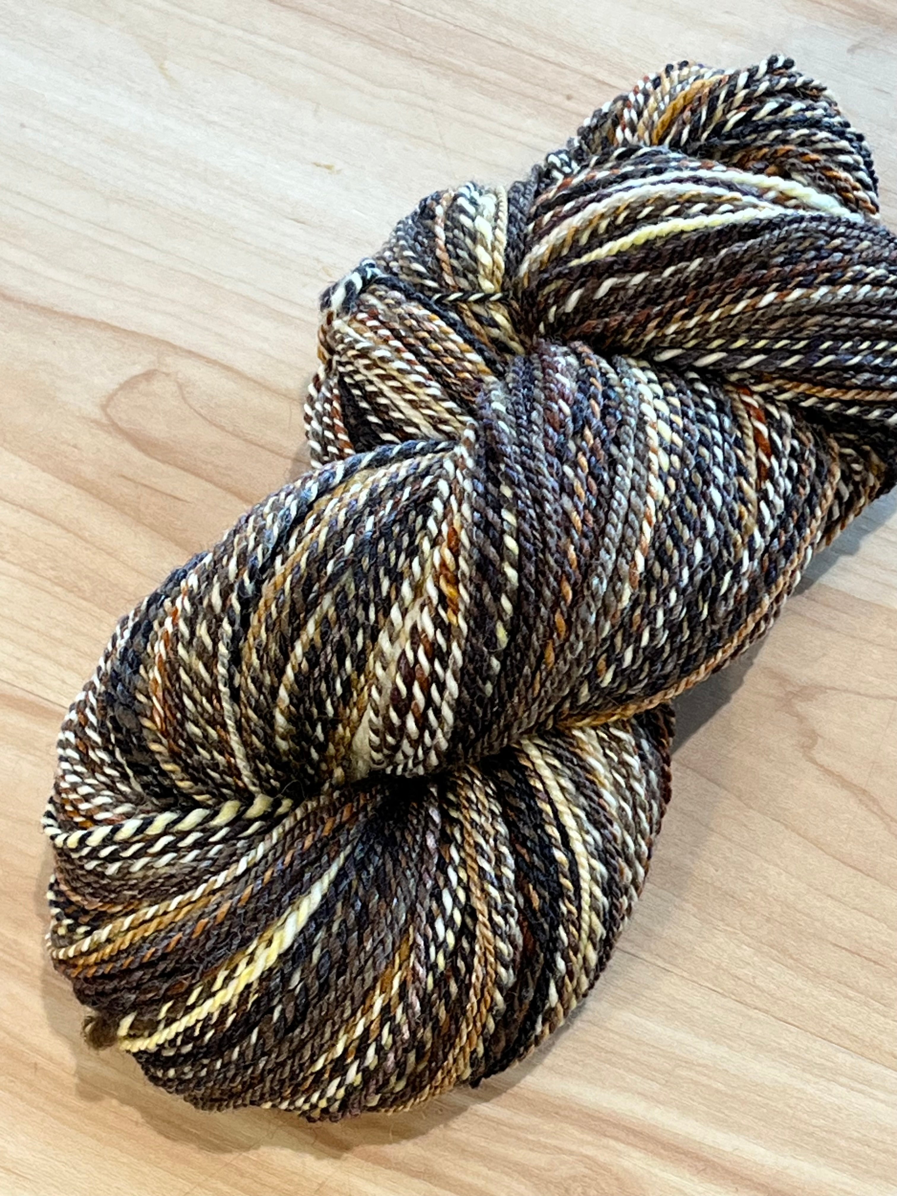 132 Targhee/Bamboo/Silk - browns