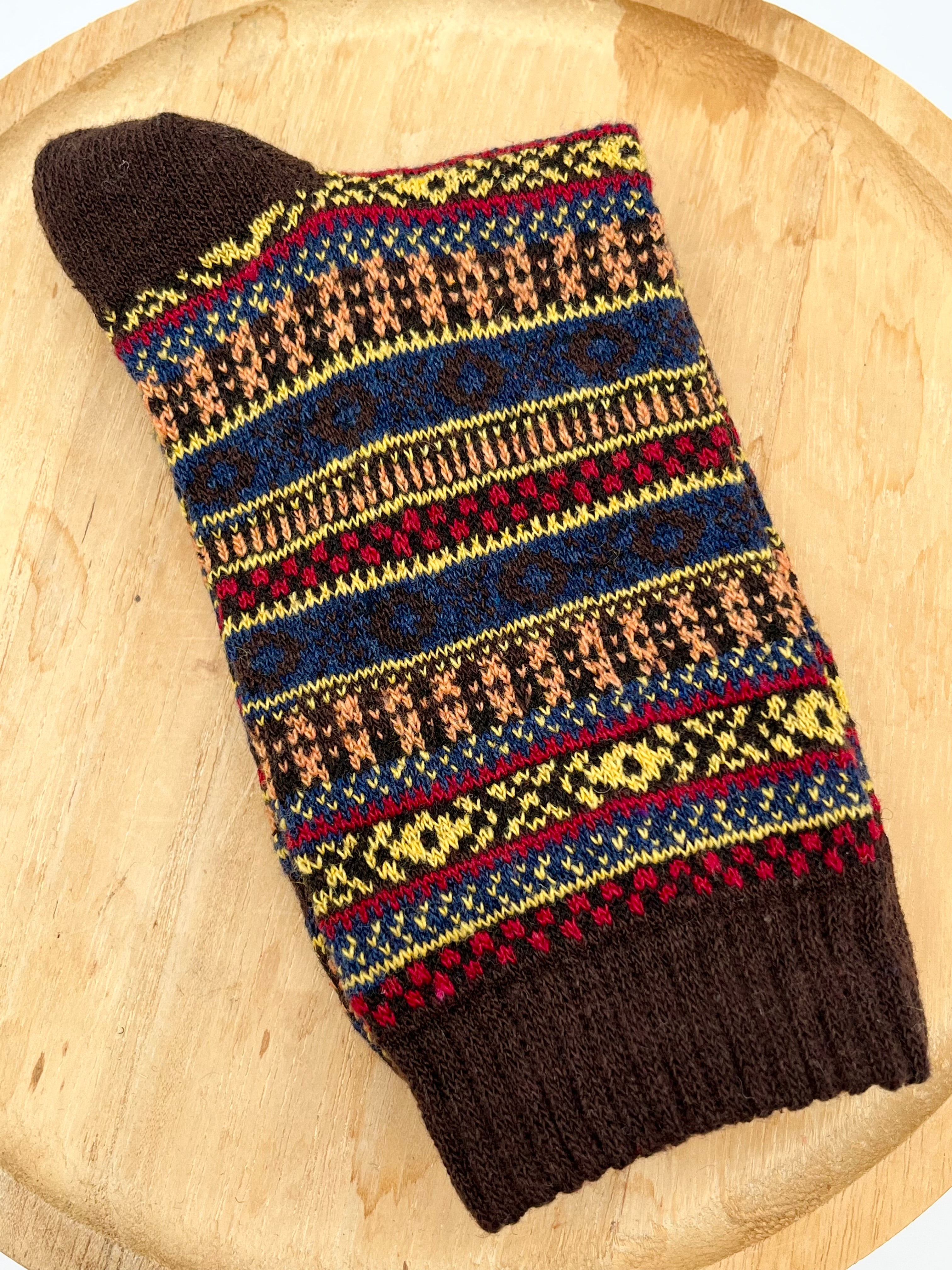 Patterned Knit Socks from Phoenix Fiber Mill