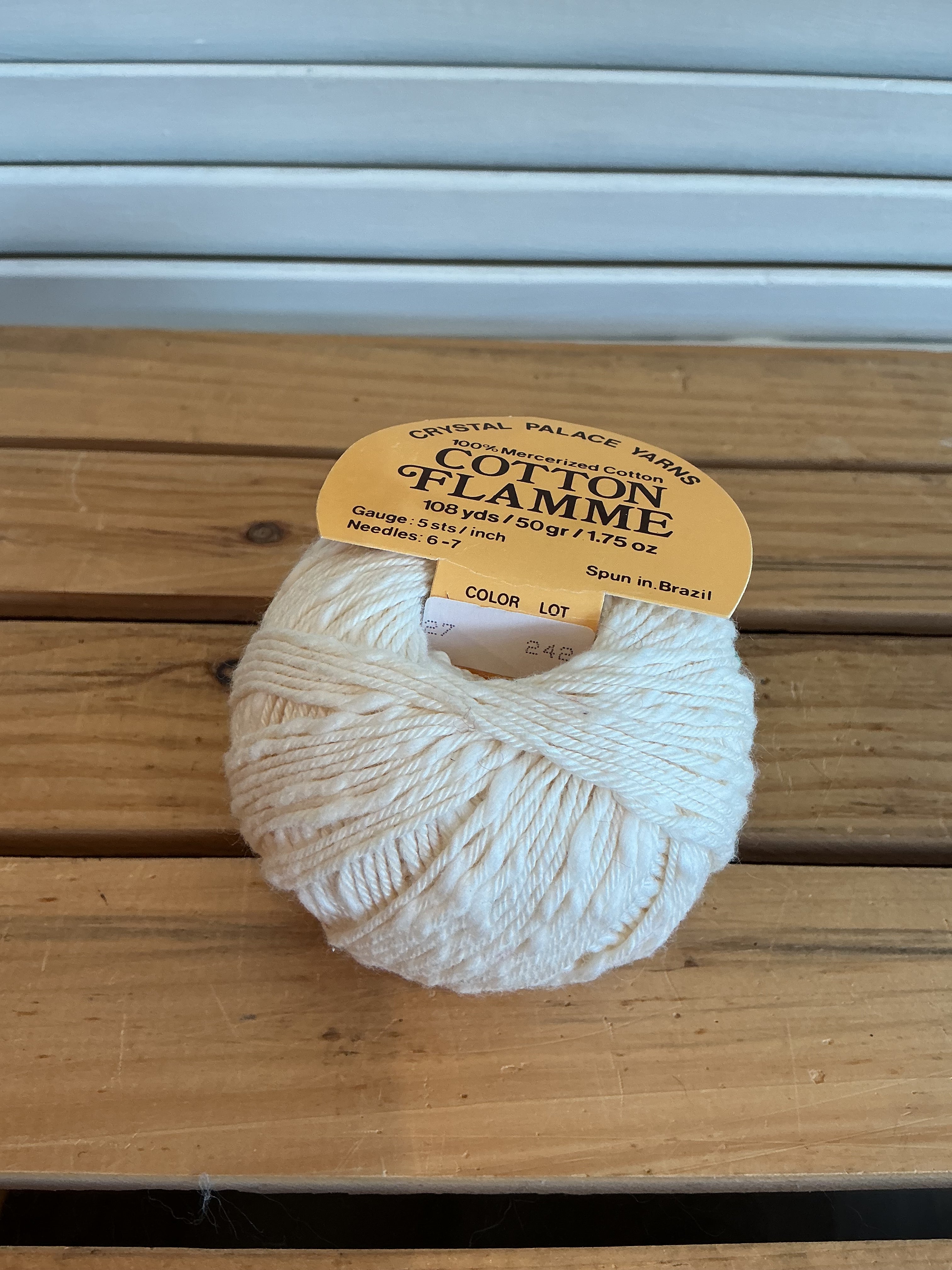 Crystal Palace Yarns Cotton Flamme Color: 27 Lot: 242