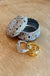 Tension Rings - Yellow Flowers Peacock