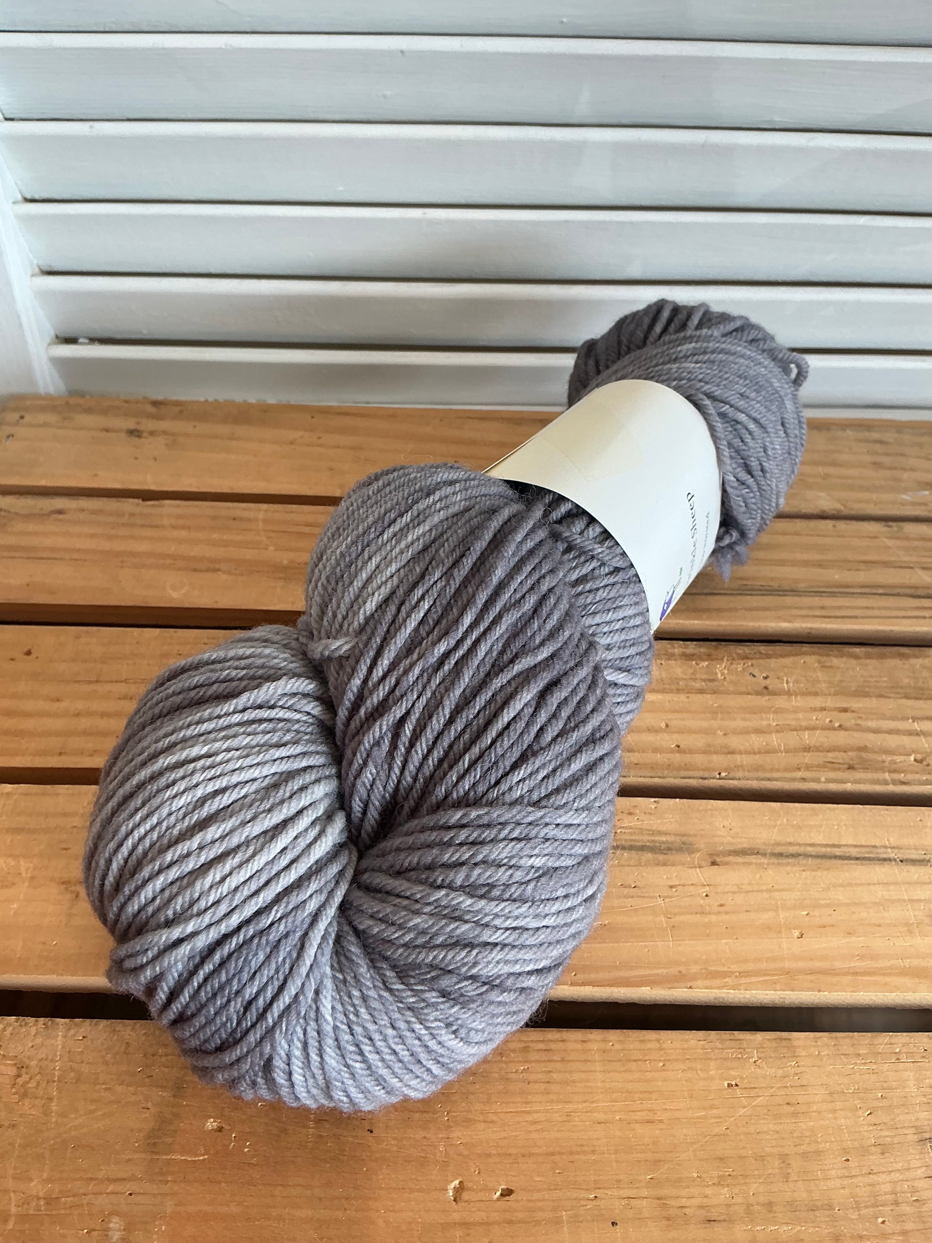 The Periwinkle Sheep Merino Worsted Color: Silver Lining No Lot