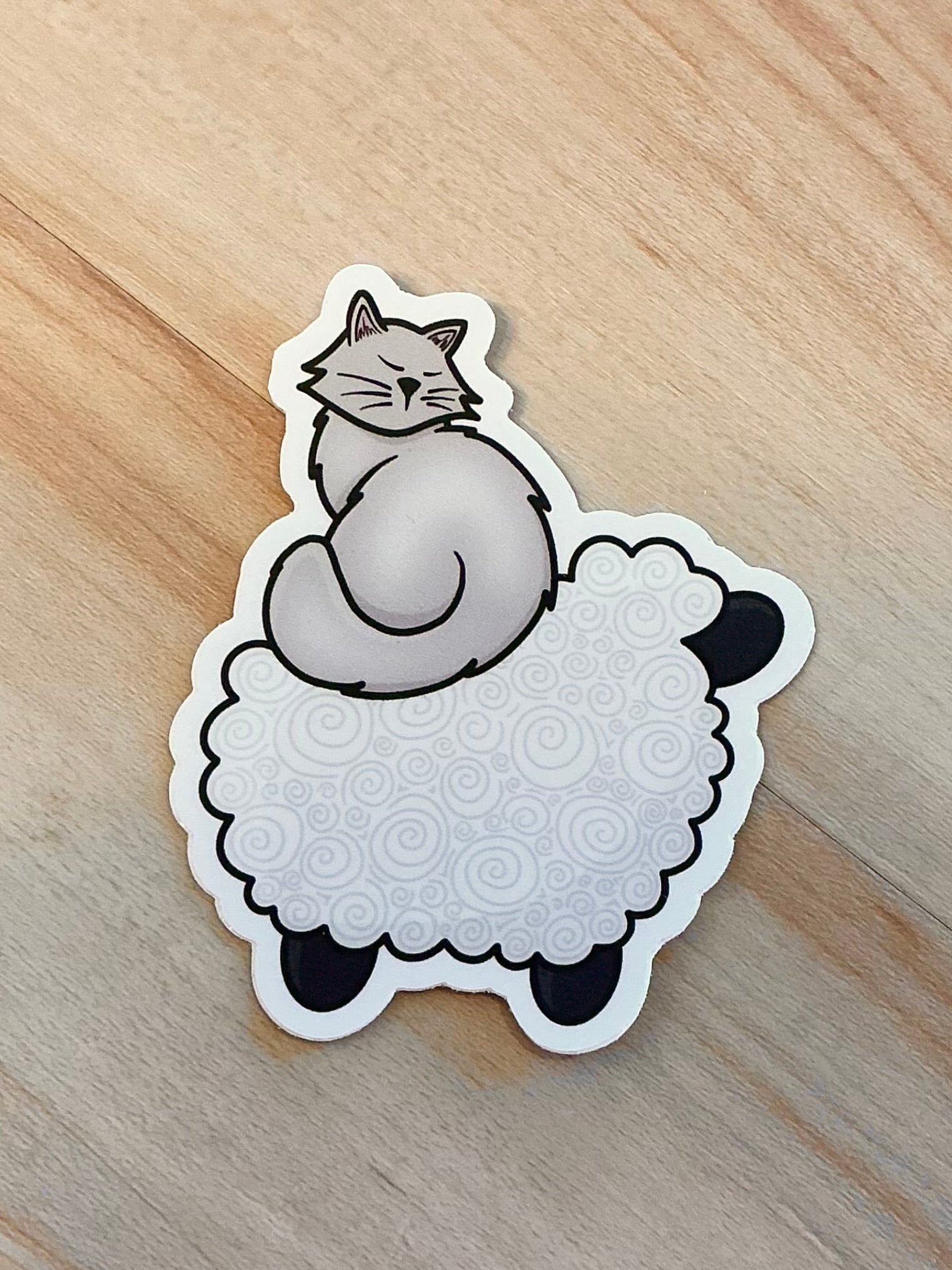 Sheep with Cat