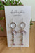 Rose Quartz, Amethyst, Lepidocrocite  with Silver - Indira earrings