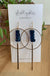 Blue Quartz with Gold - Align earrings