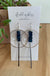 Blue Quartz with Silver - Align earrings