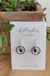 Amethyst with Silver - Petal earrings