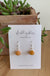 Golden Jade with Silver - Mini Morsel earrings