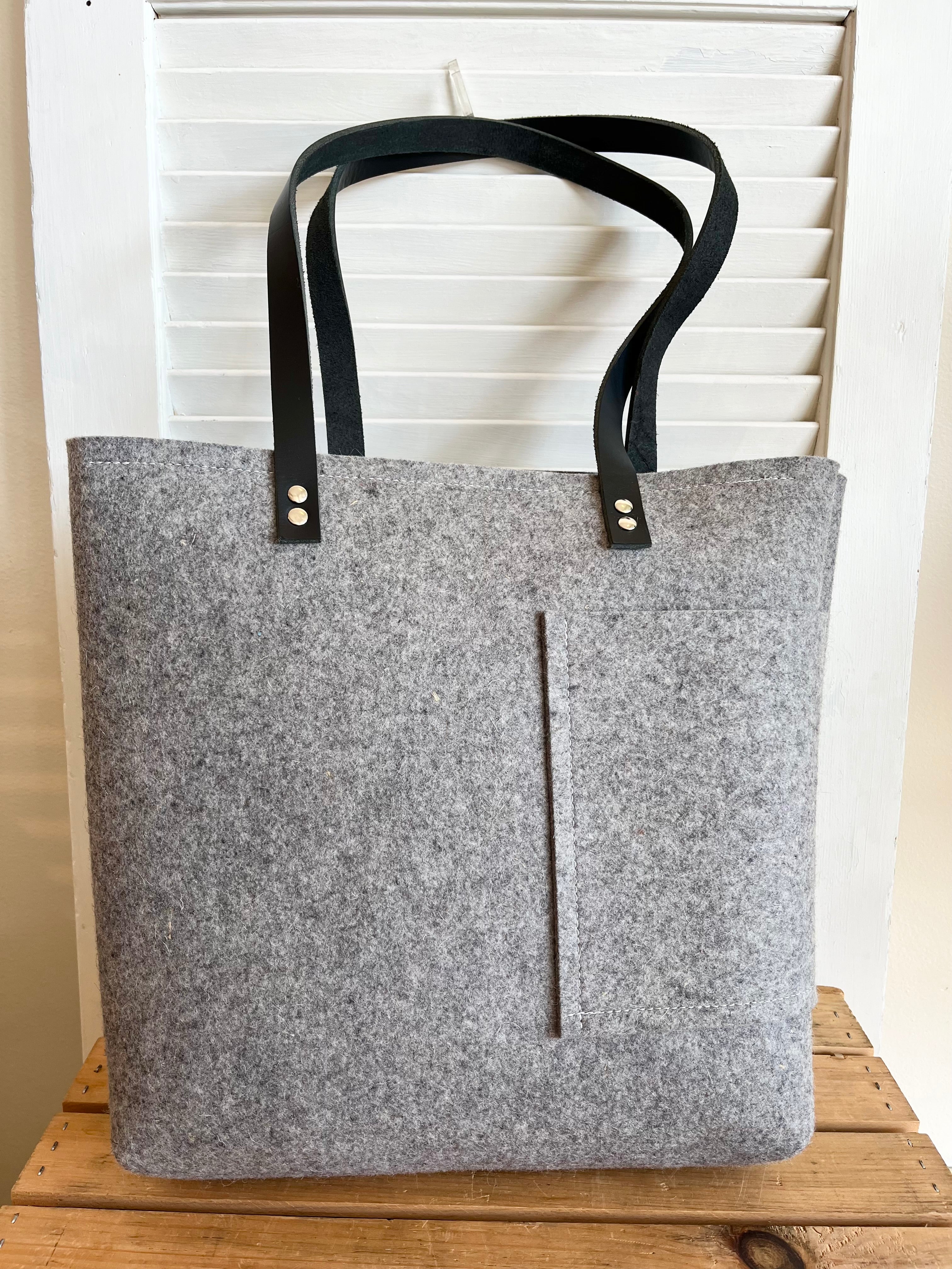 Side Pocket Felt Tote from Julia Hilbrandt