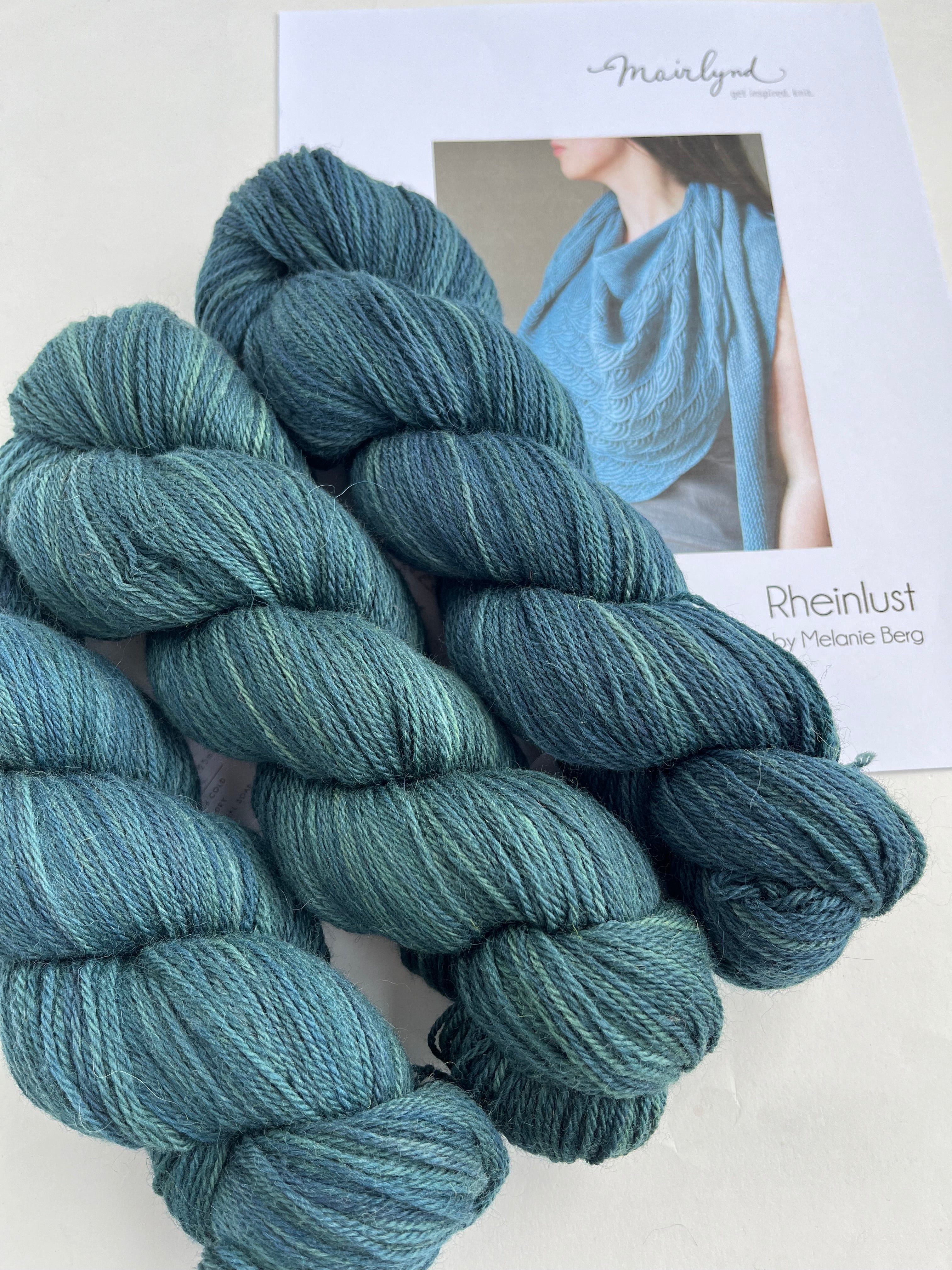 Teal - Rheinlust Shawl kit