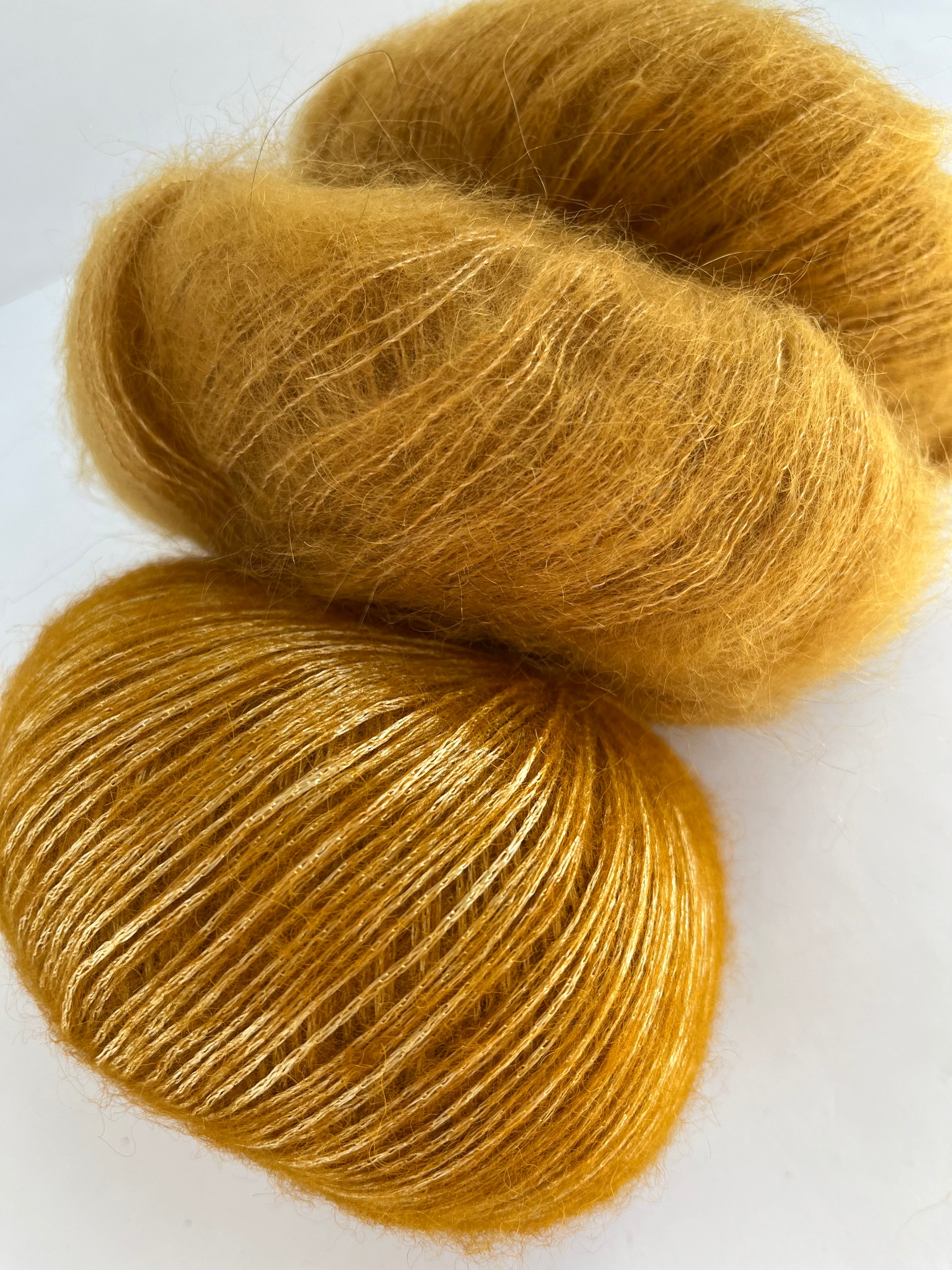 Gold/Stardust - Sparkle and Fluff shawl kit