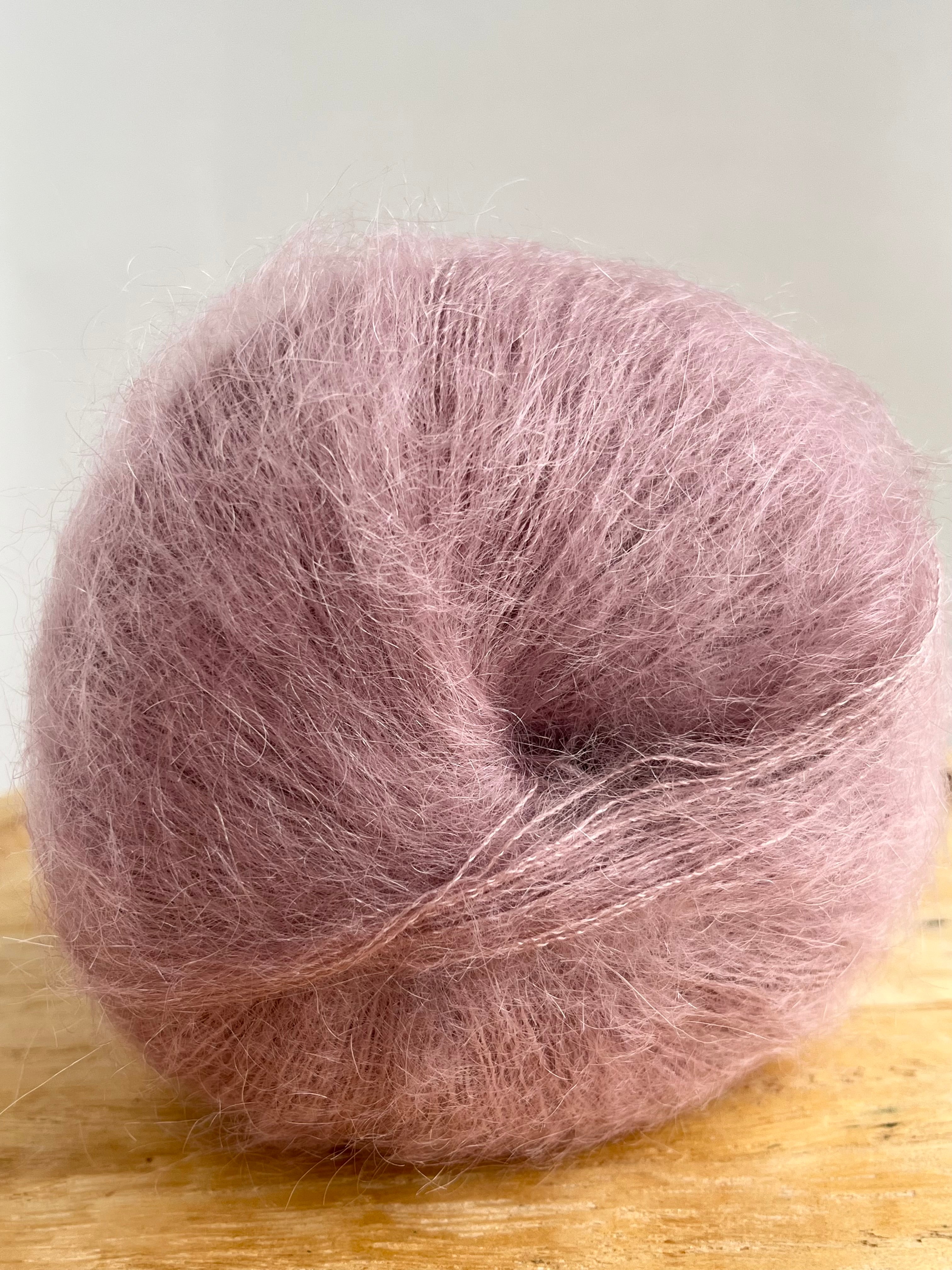 Super Kid Mohair loves silk- dusty rose