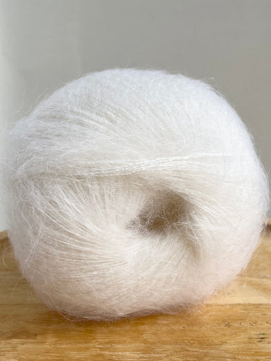 Super Kid Mohair loves silk - White