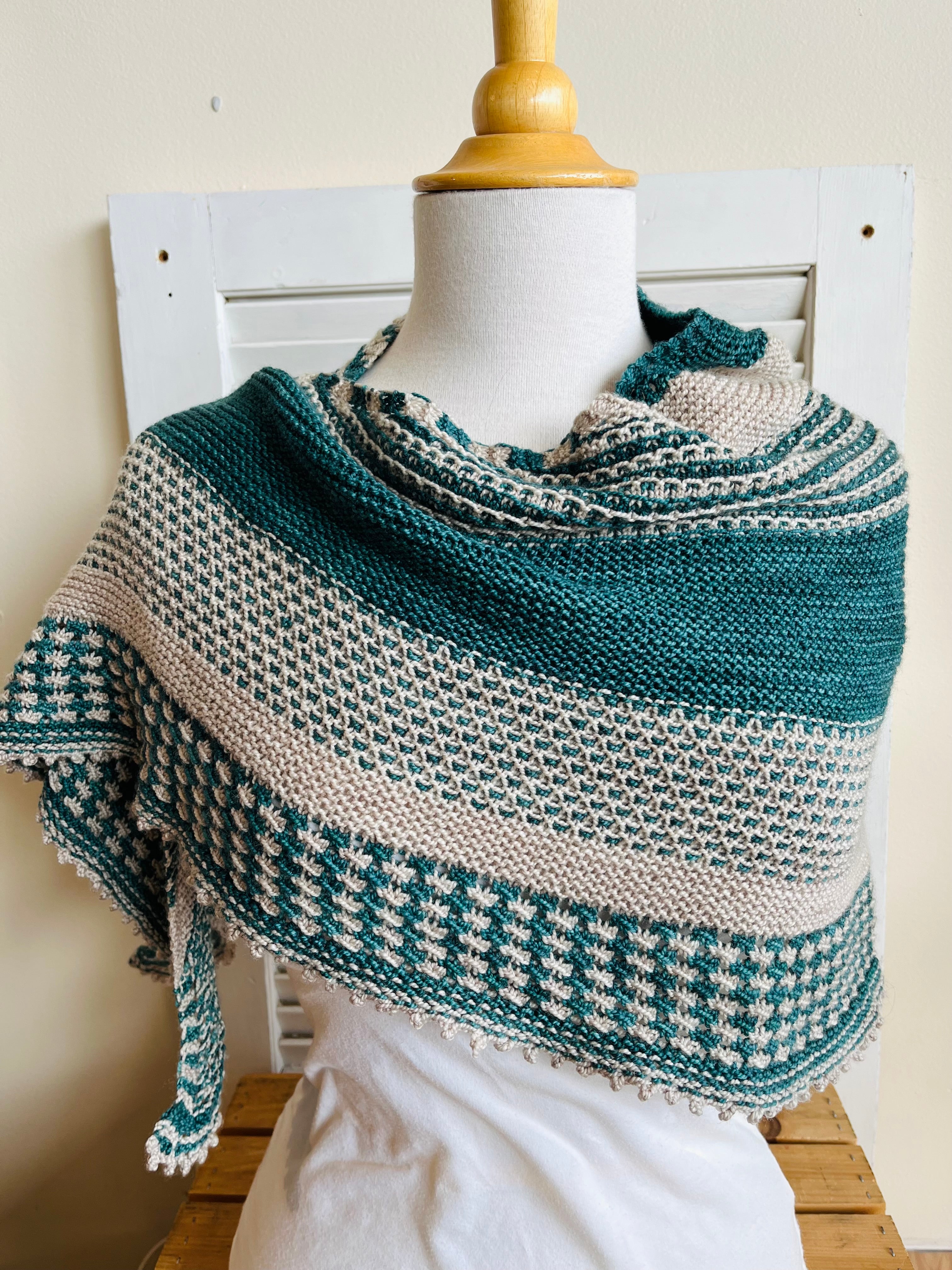 Sunny Brae Shawl pattern from Sweet Shop Patterns
